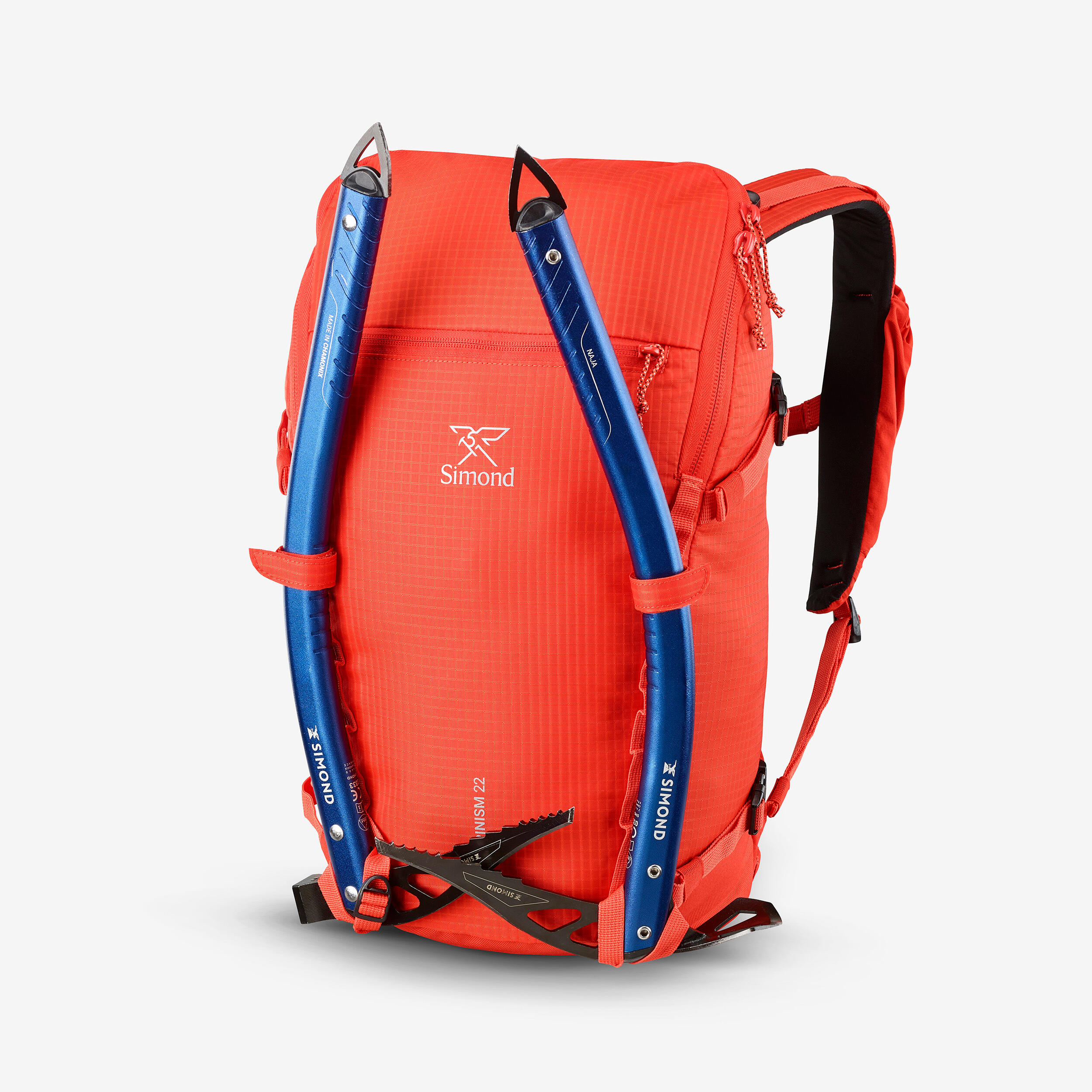 Vielseitiger und modularer Bergsteigerrucksack, Alpinism 22 rot 4/16