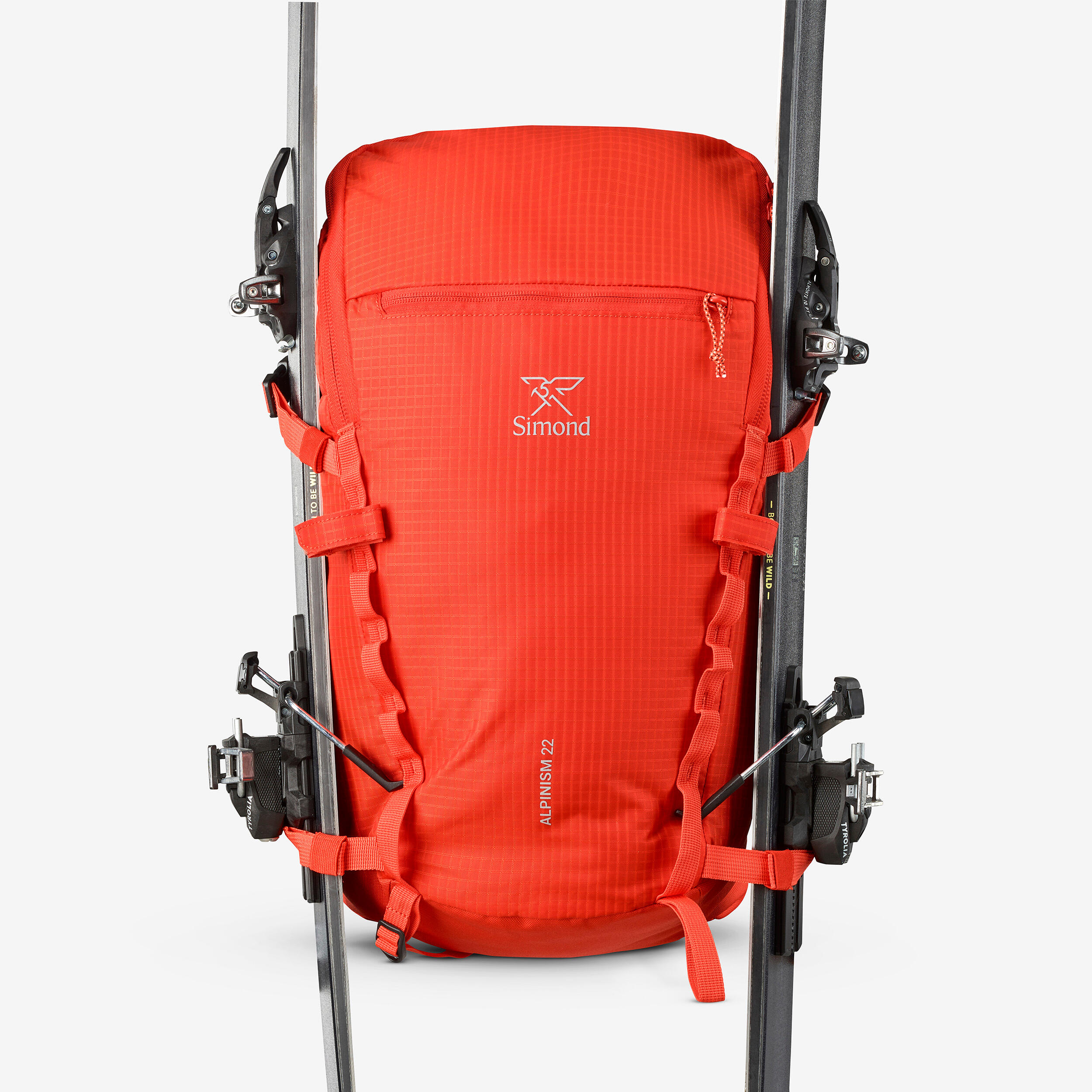 Vielseitiger und modularer Bergsteigerrucksack, Alpinism 22 rot 9/16