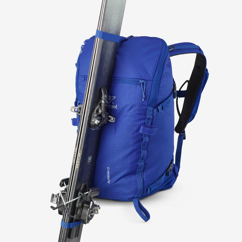Rucsac de alpinism versatil și modular, Alpinism 22 albastru