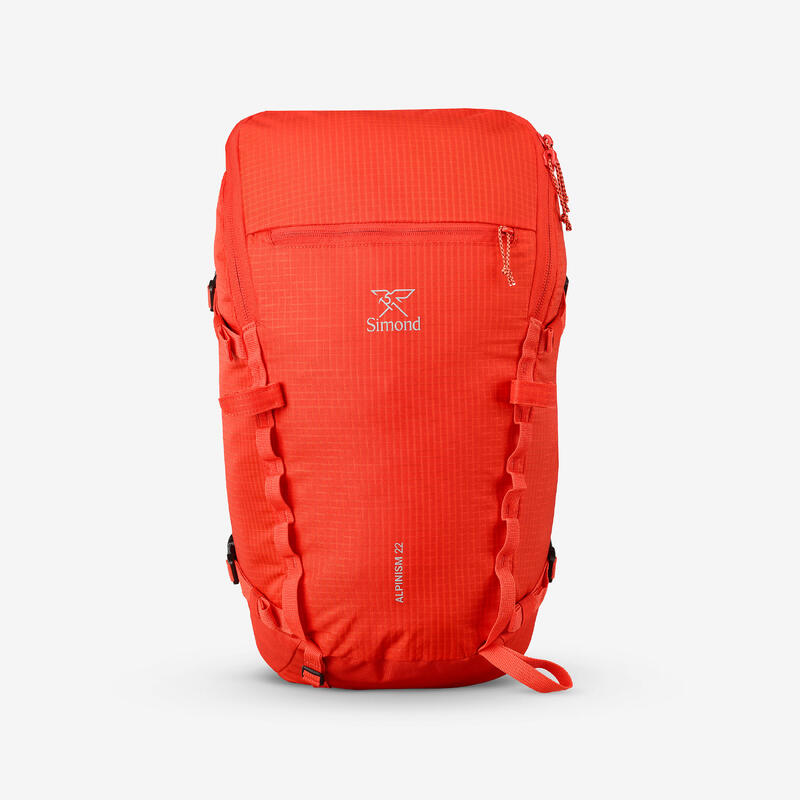 Rucsac de alpinism versatil și modular, Alpinism 22 roșu