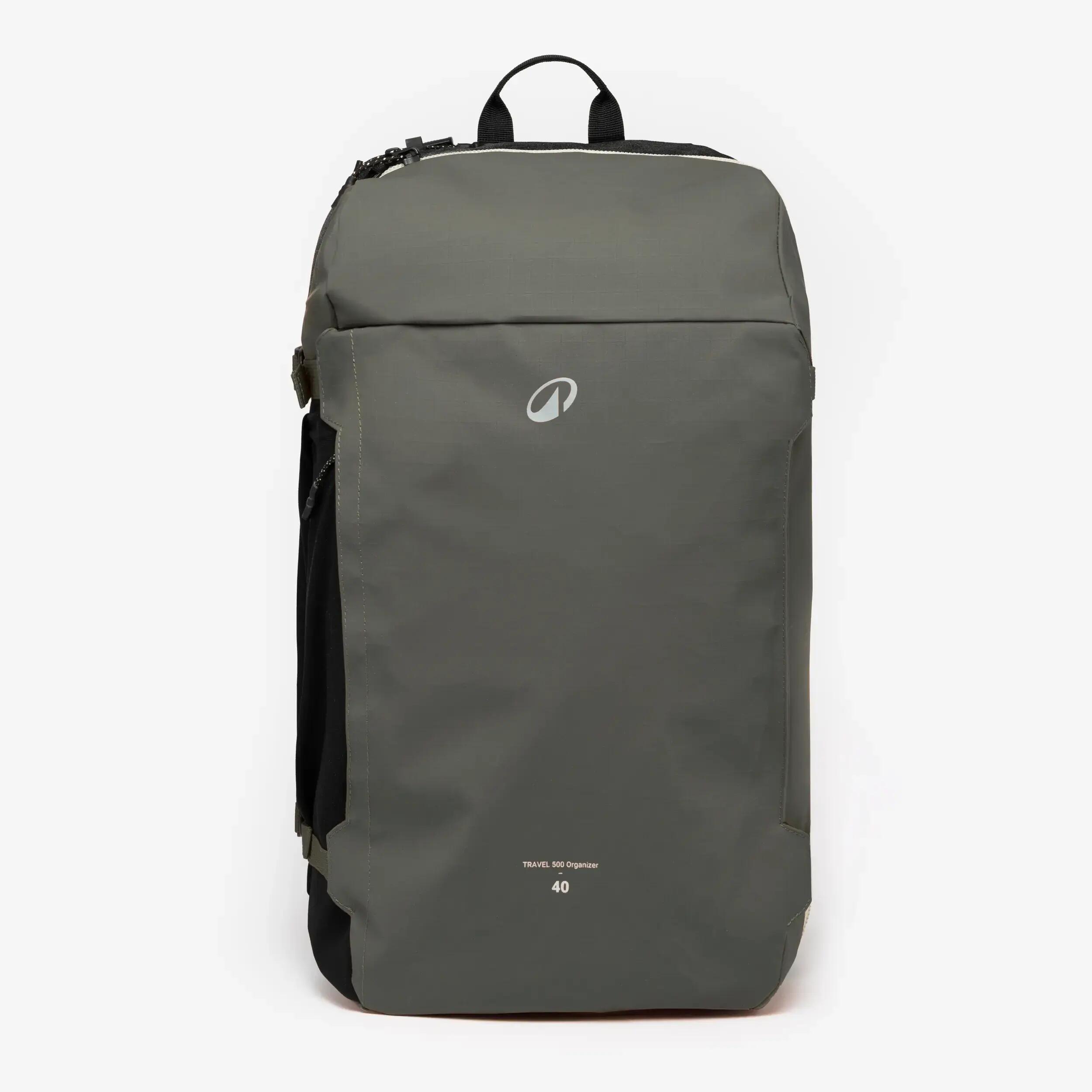 Travel Backpack 500 Organizer 40L Khaki -  3