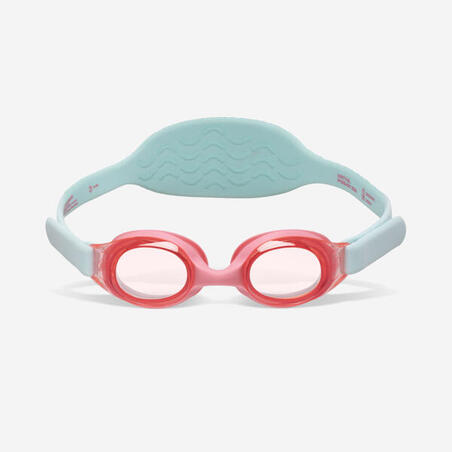 Окуляри для плавання Kuwee бірюзові/рожеві