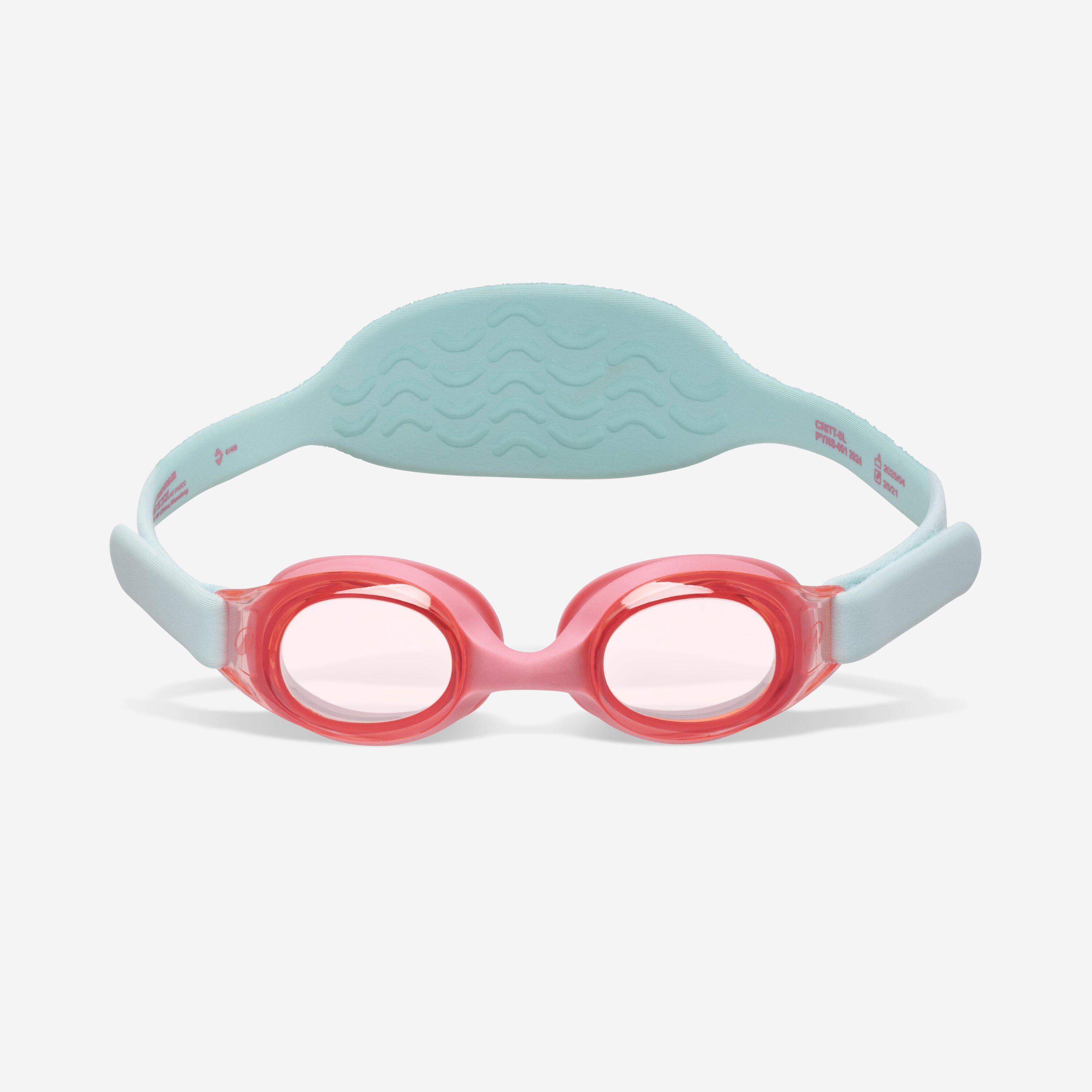 Lunettes de natation teintées rose enfant, Kuwee 3/14