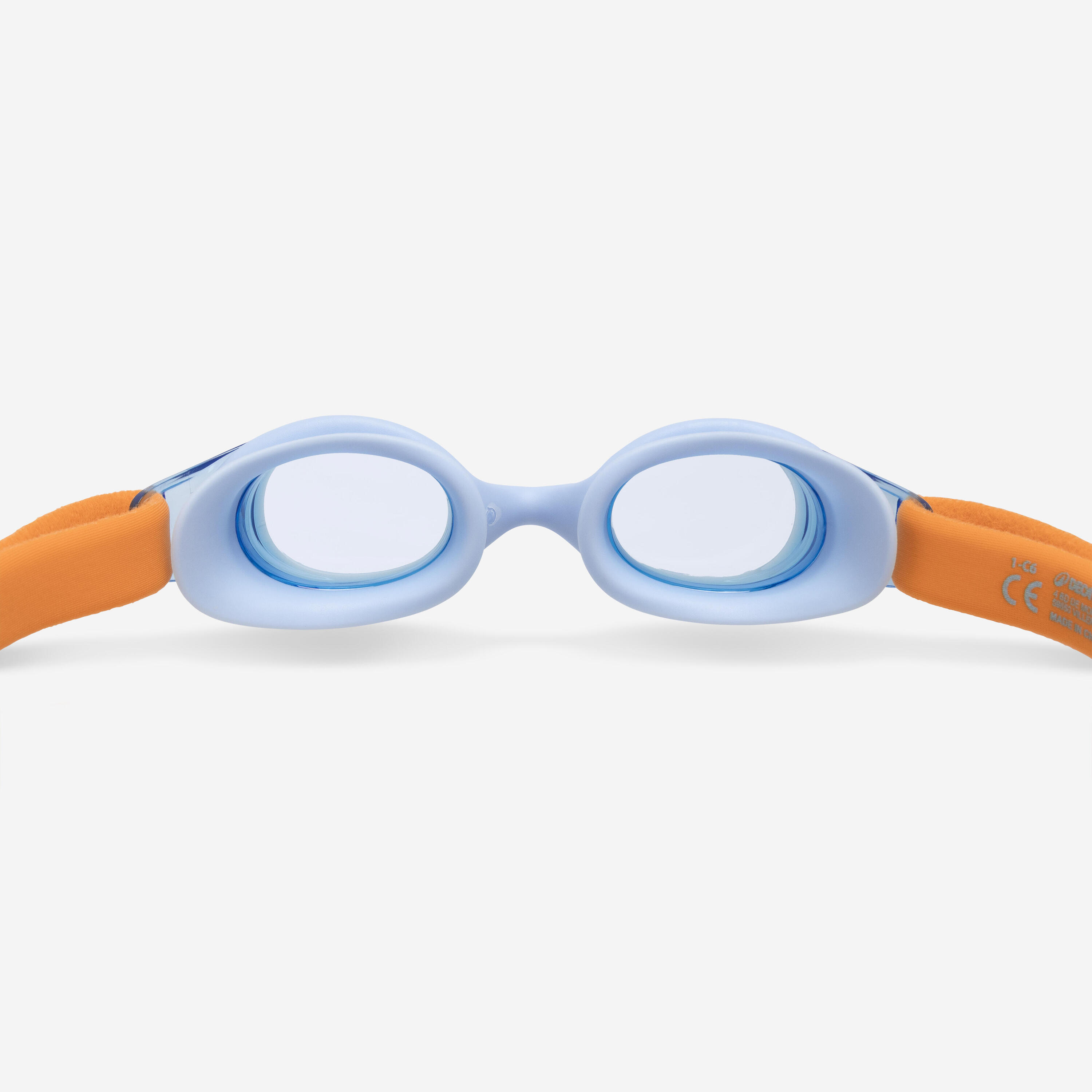 Lunettes de natation teintées bleu enfant, Kuwee 8/16