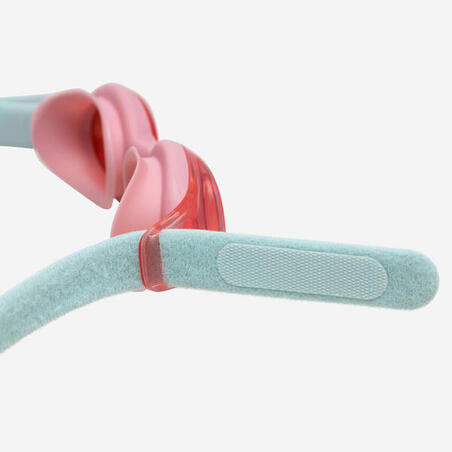 Окуляри для плавання Kuwee бірюзові/рожеві