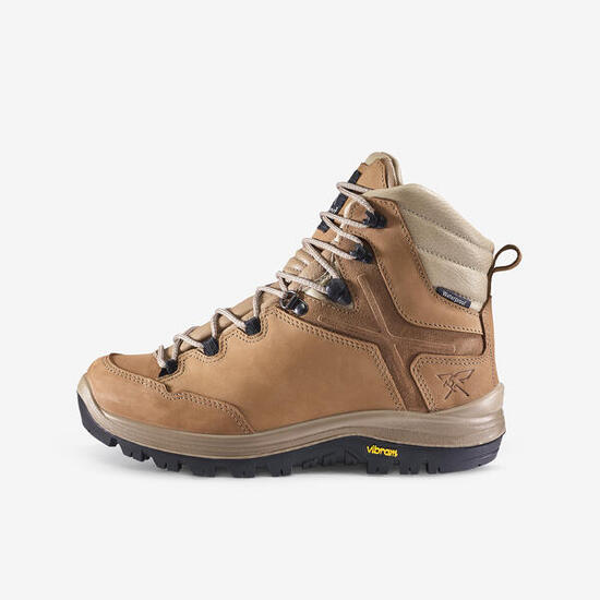 Botas montaña y trekking de piel impermeables suela Vibram Mujer Forclaz MT500