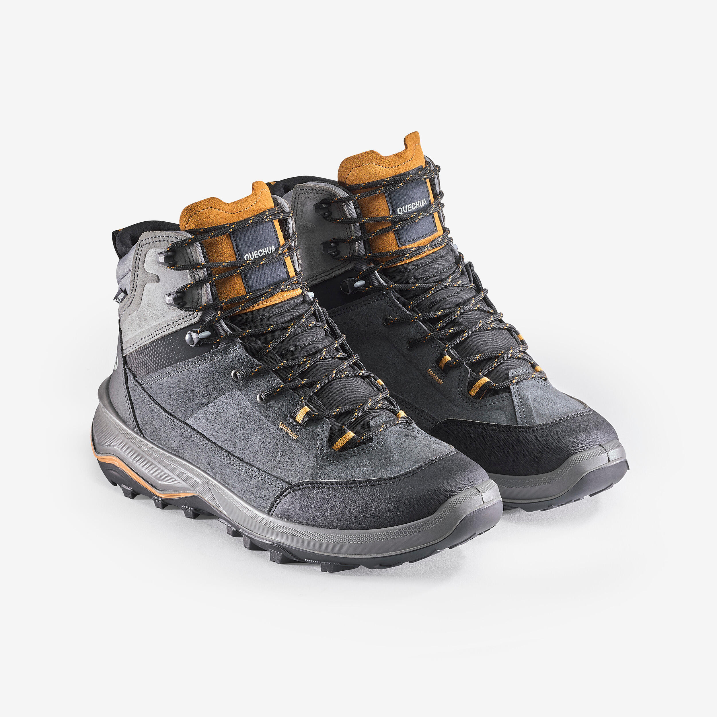 Chaussures de randonnée en cuir homme, MT 100 Mid 2/6