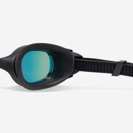 Окуляри для плавання Spirit з дзеркальними лінзами чорні/помаранчеві