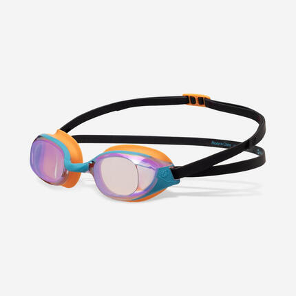 Lunettes de natation Taille Unique - Bfit noir miroirs Fire - Nouvel anti-buée