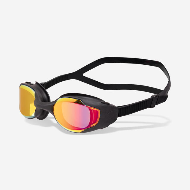 Óculos de Natação Spirit - Novo Antiembaciamento Preto/Lentes Espelhadas