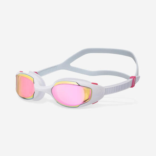 Lunettes de natation, Spirit blanc miroir rose - Nouvel anti-buée
