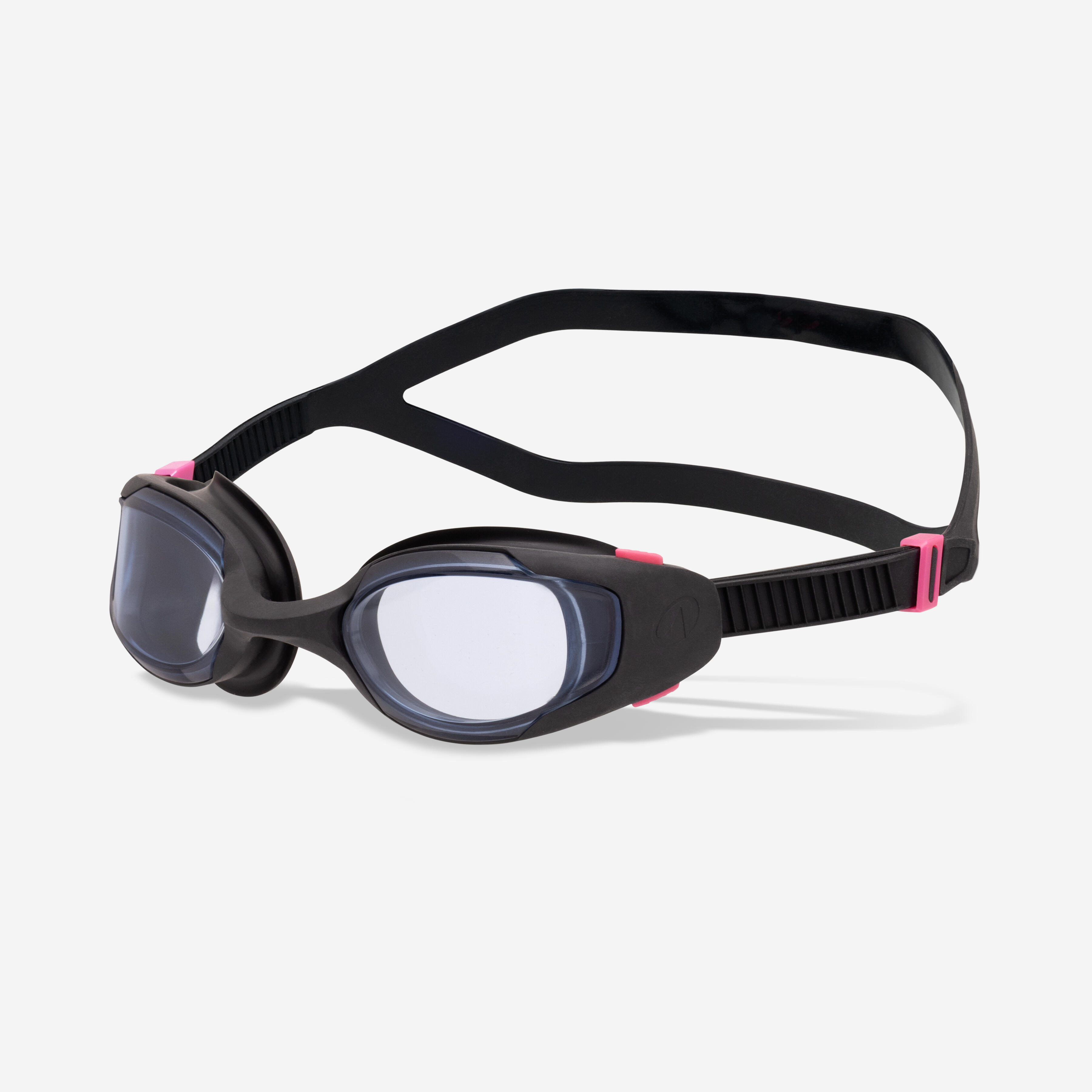 Lunettes de natation, Spirit noir teinté rose - Nouvel anti-buée