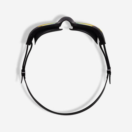 Окуляри для плавання Spirit з дзеркальними лінзами чорні/помаранчеві