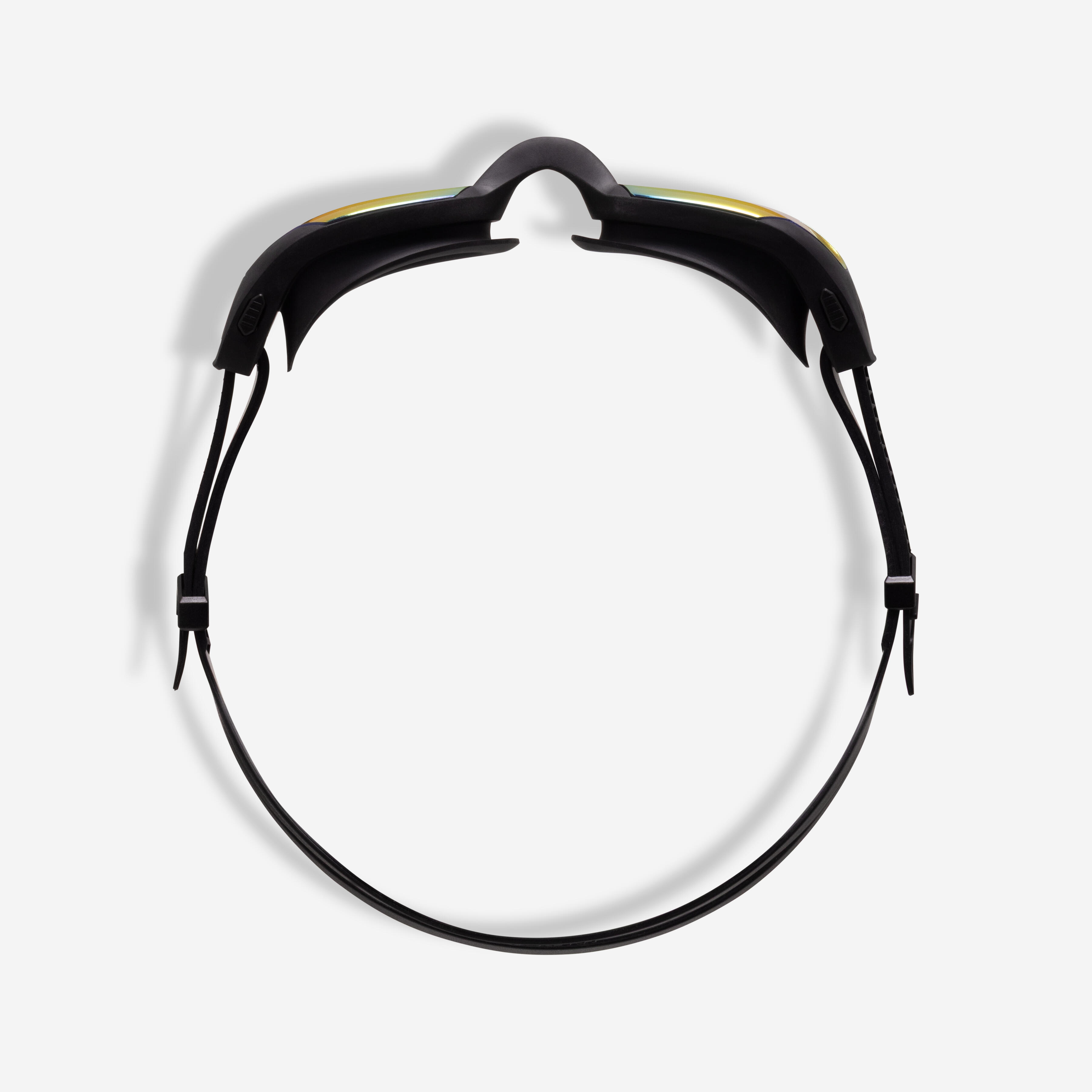 Swimming Goggles with Orange Mirrored Lenses, Spirit - DECATHLON