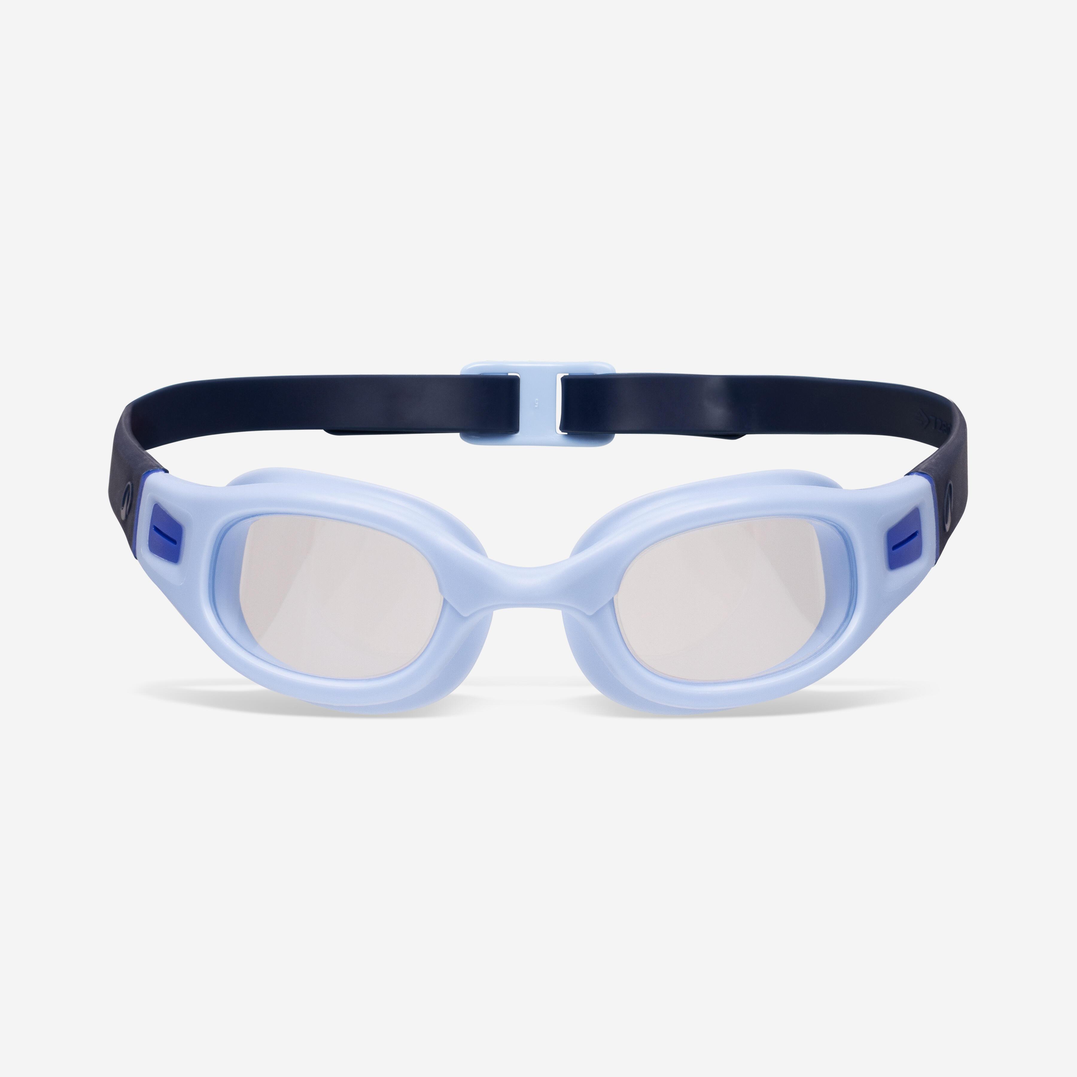 Swimming Goggles soft - Clear lenses - Size small - Blue indigo