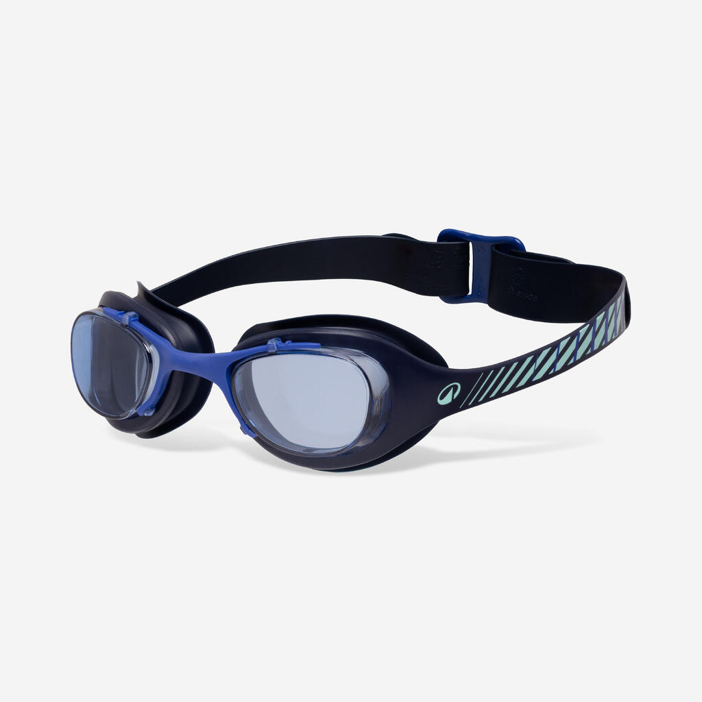 Lunettes de natation Taille L - Xbase bleu vert verres teintées bleu