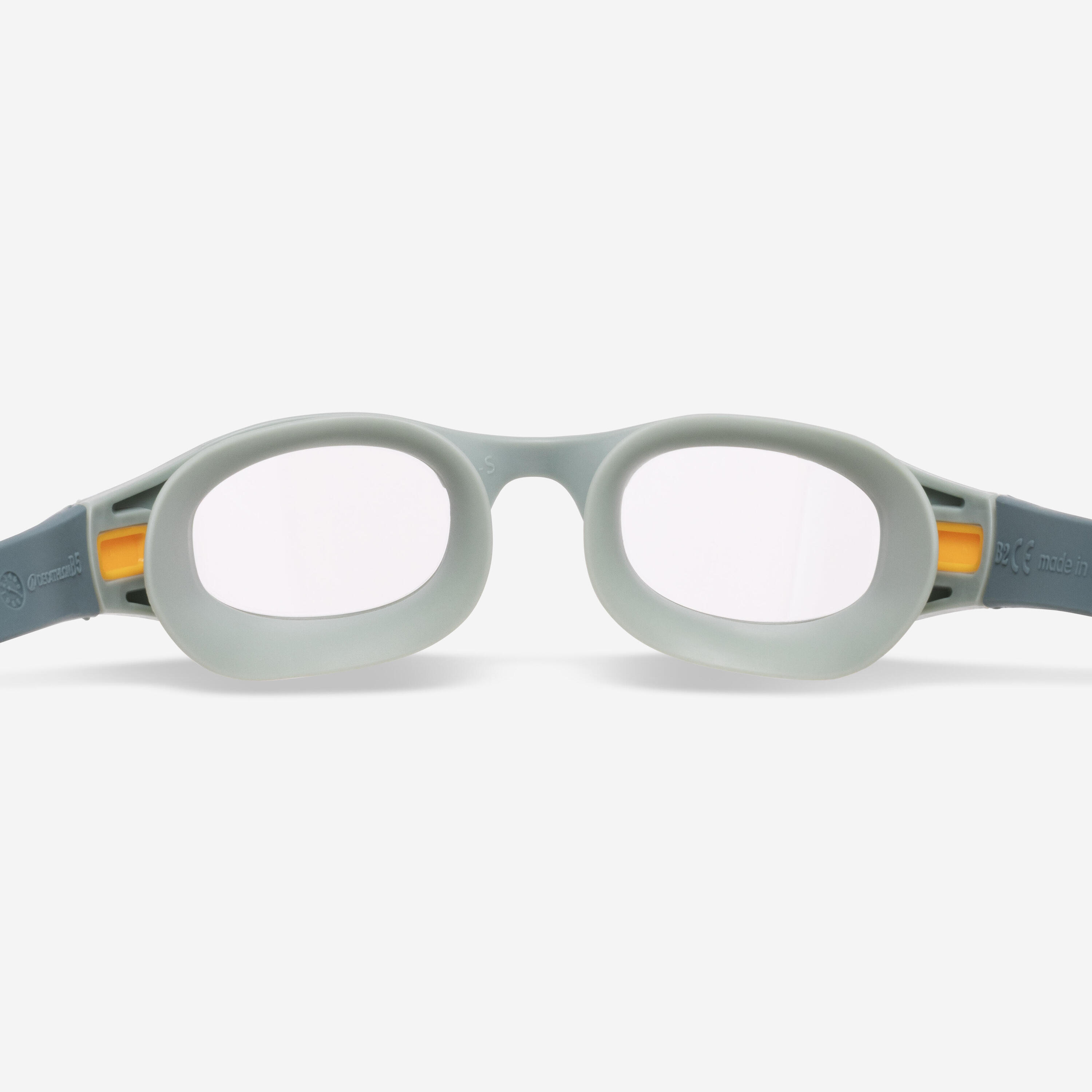 Óculos de natação soft - lentes sem coloração - tamanho pequeno - verde laranja 4/10