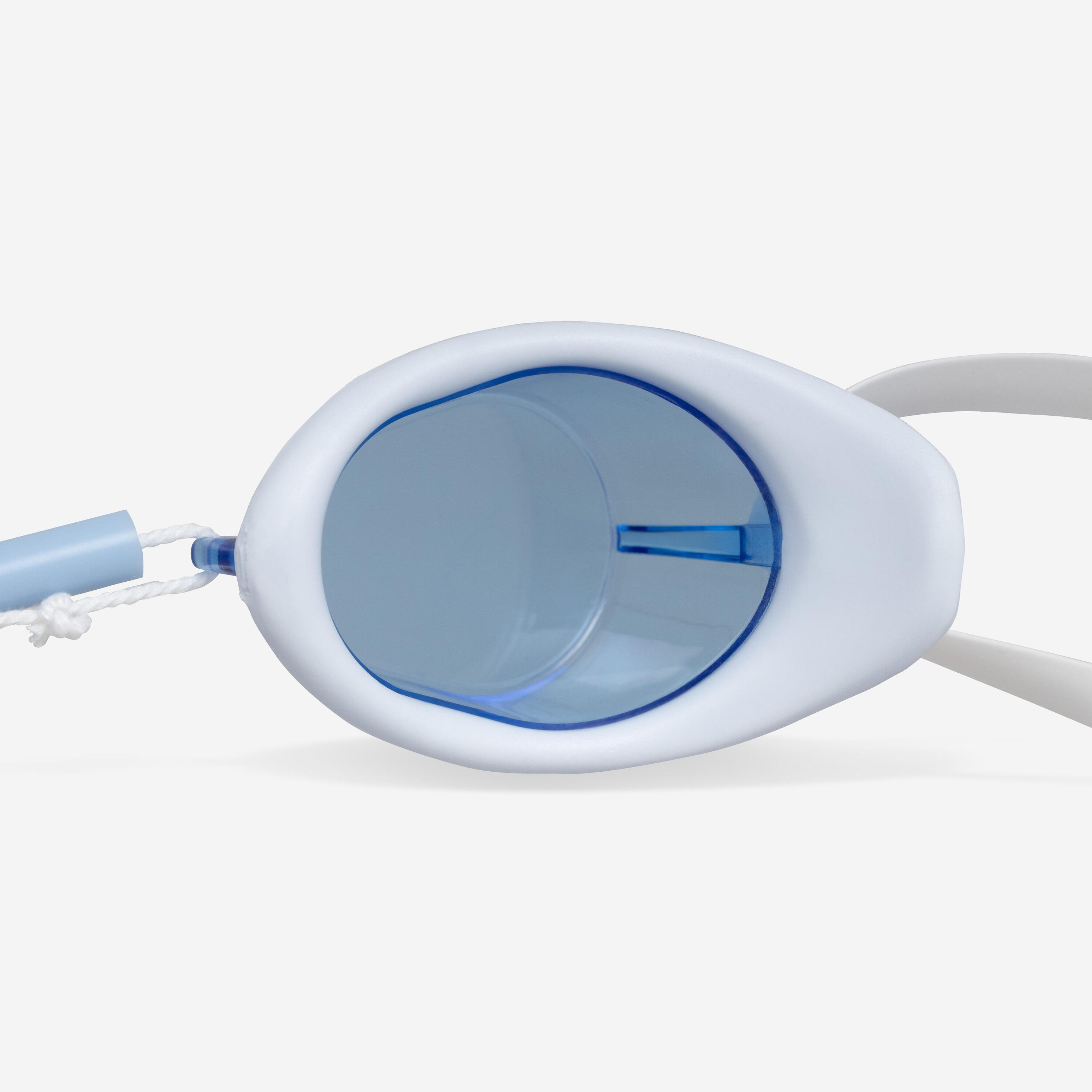 Lunettes de natation suédoises - verres teintés - taille unique - bleu blanc 7/9