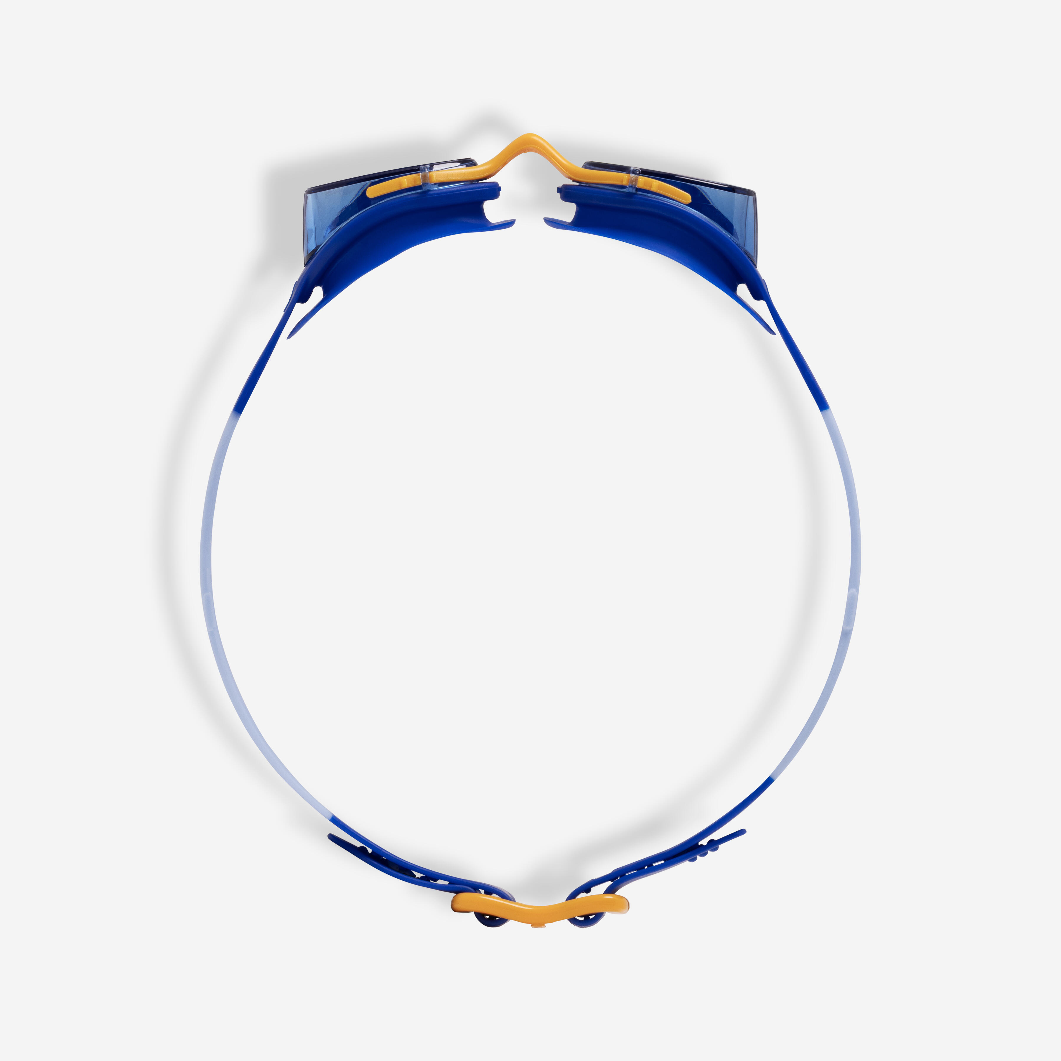 Kids’ swimming goggles, Xbase blue tinted blue orange - DECATHLON