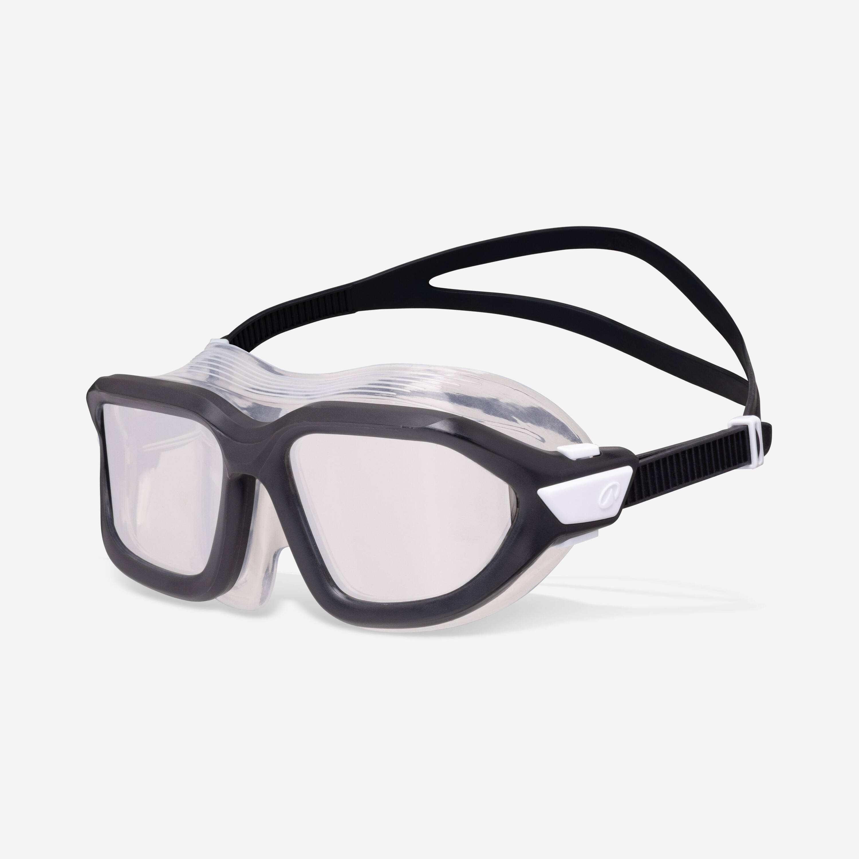 Pool mask - Swimming - Active Size L Mirror Lenses - Black/Silver -  1