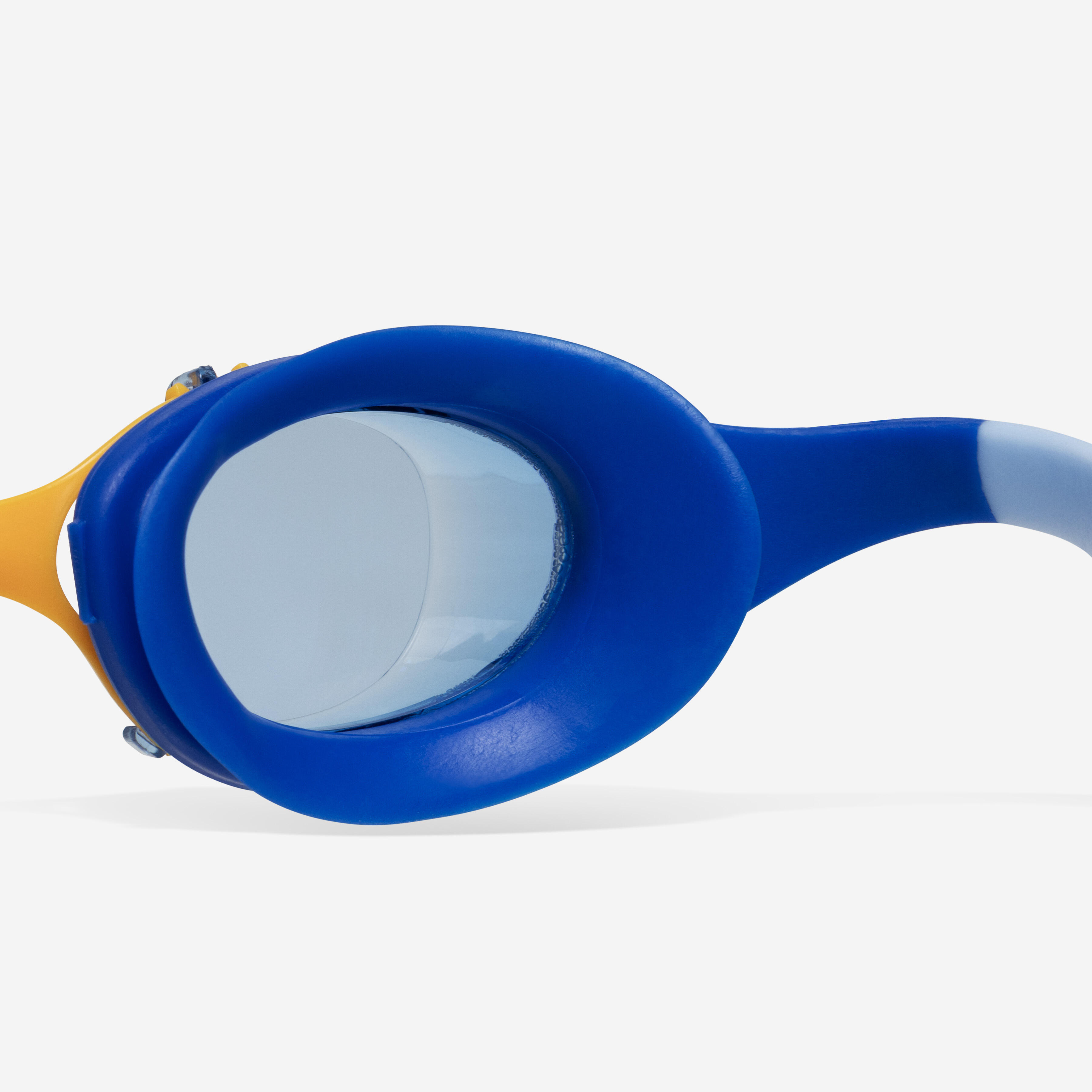 Kids’ swimming goggles, Xbase blue tinted blue orange - DECATHLON