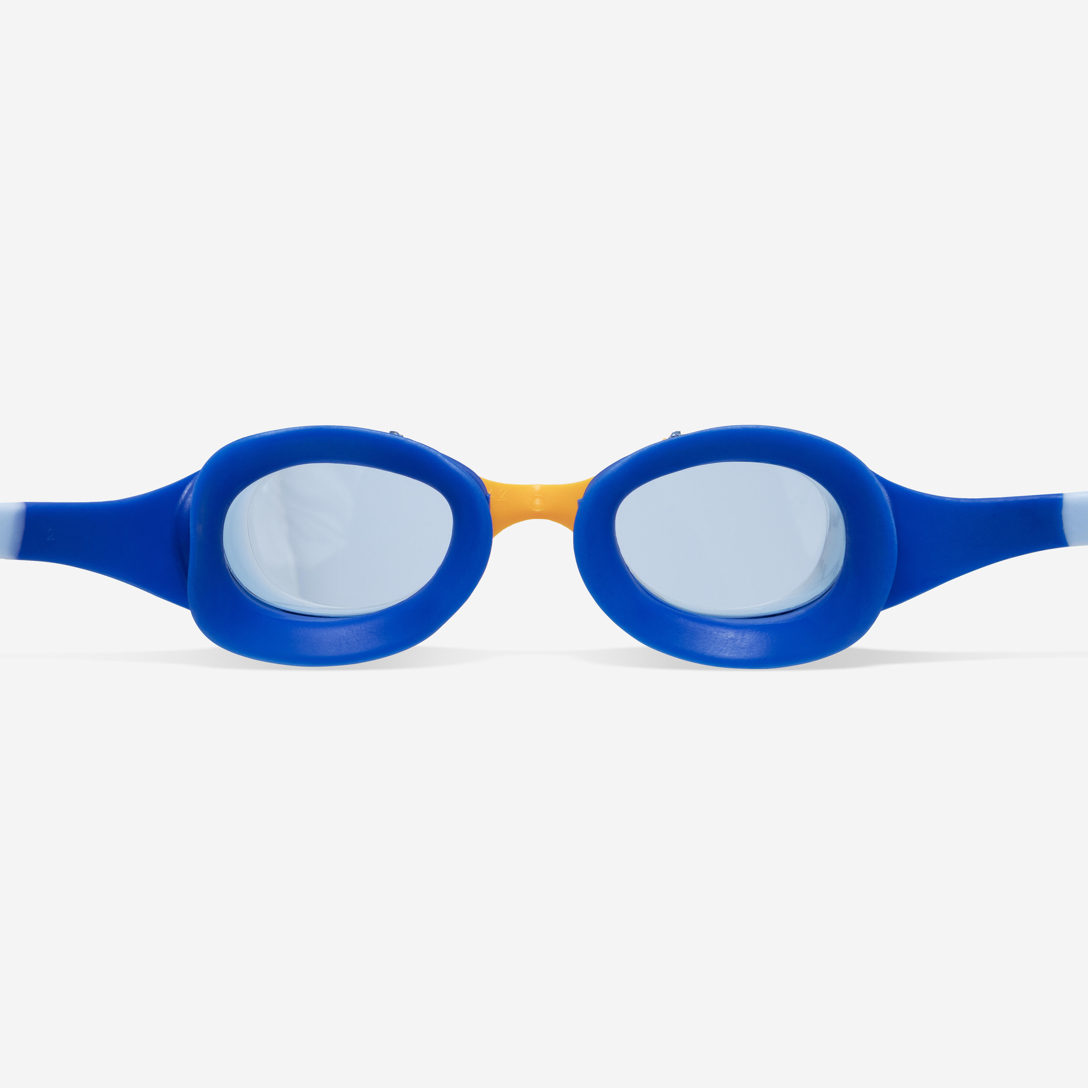 Kids’ swimming goggles, Xbase blue tinted blue orange - DECATHLON