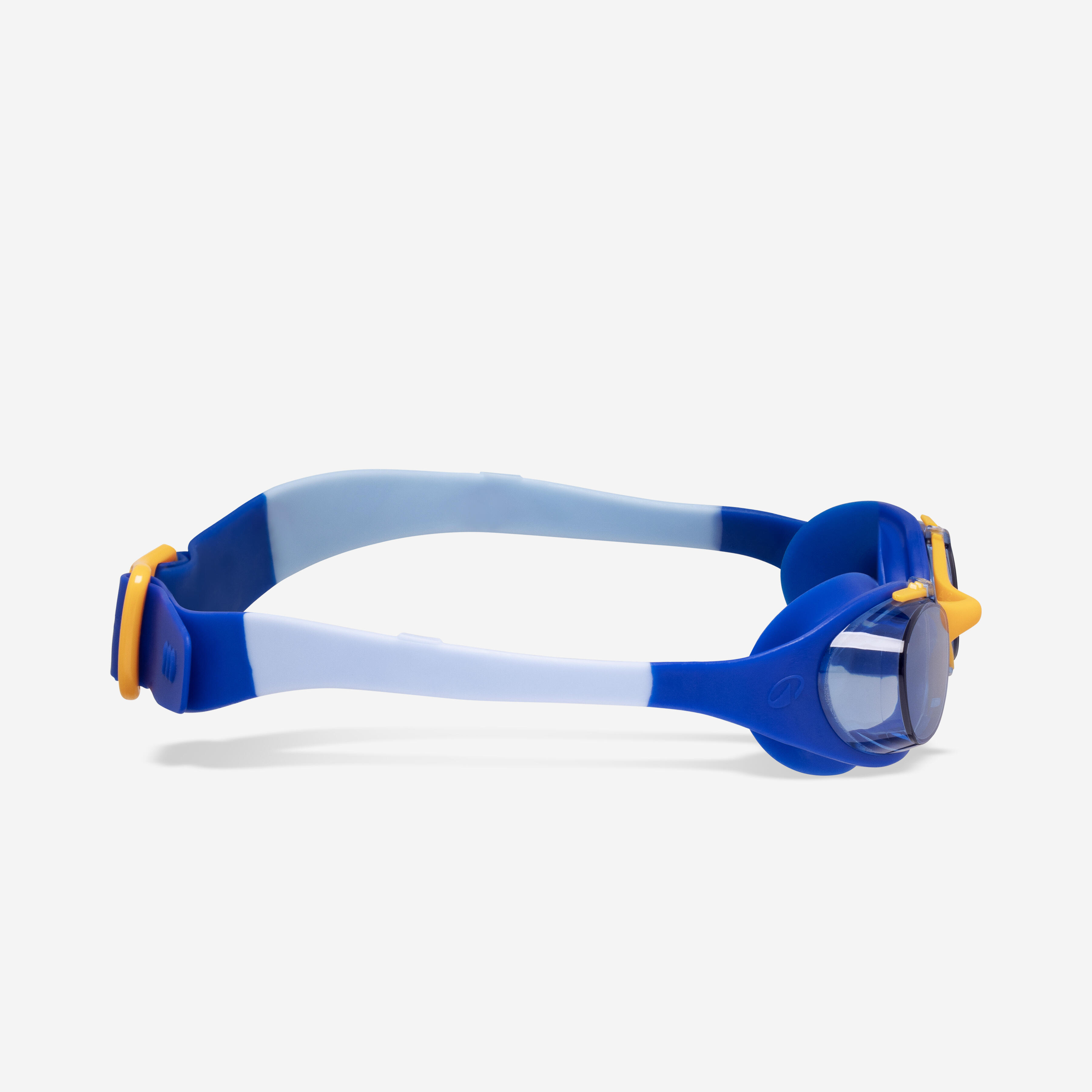 Kids’ swimming goggles, Xbase blue tinted blue orange - DECATHLON