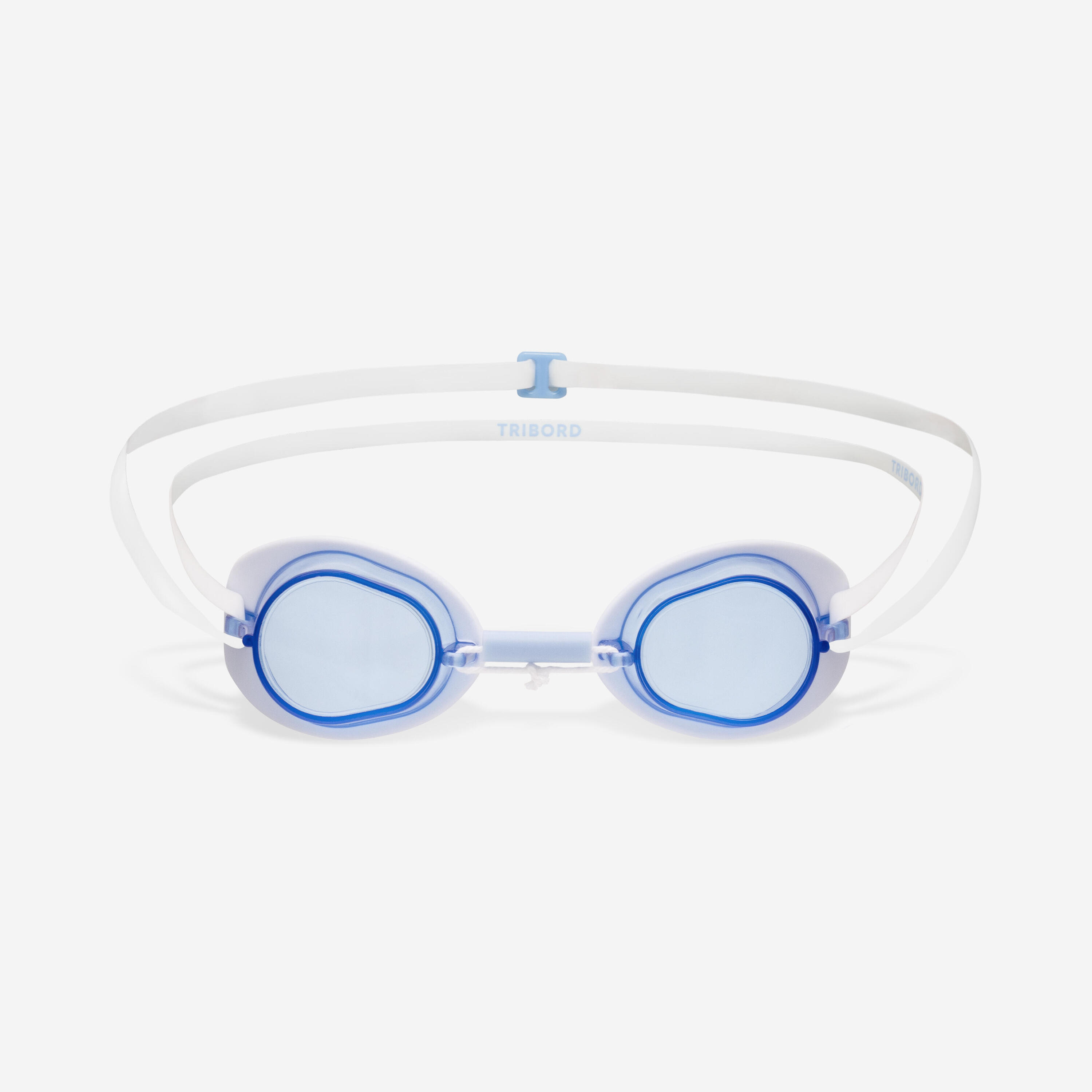 Lunettes de natation suédoises - verres teintés - taille unique - bleu blanc 3/9