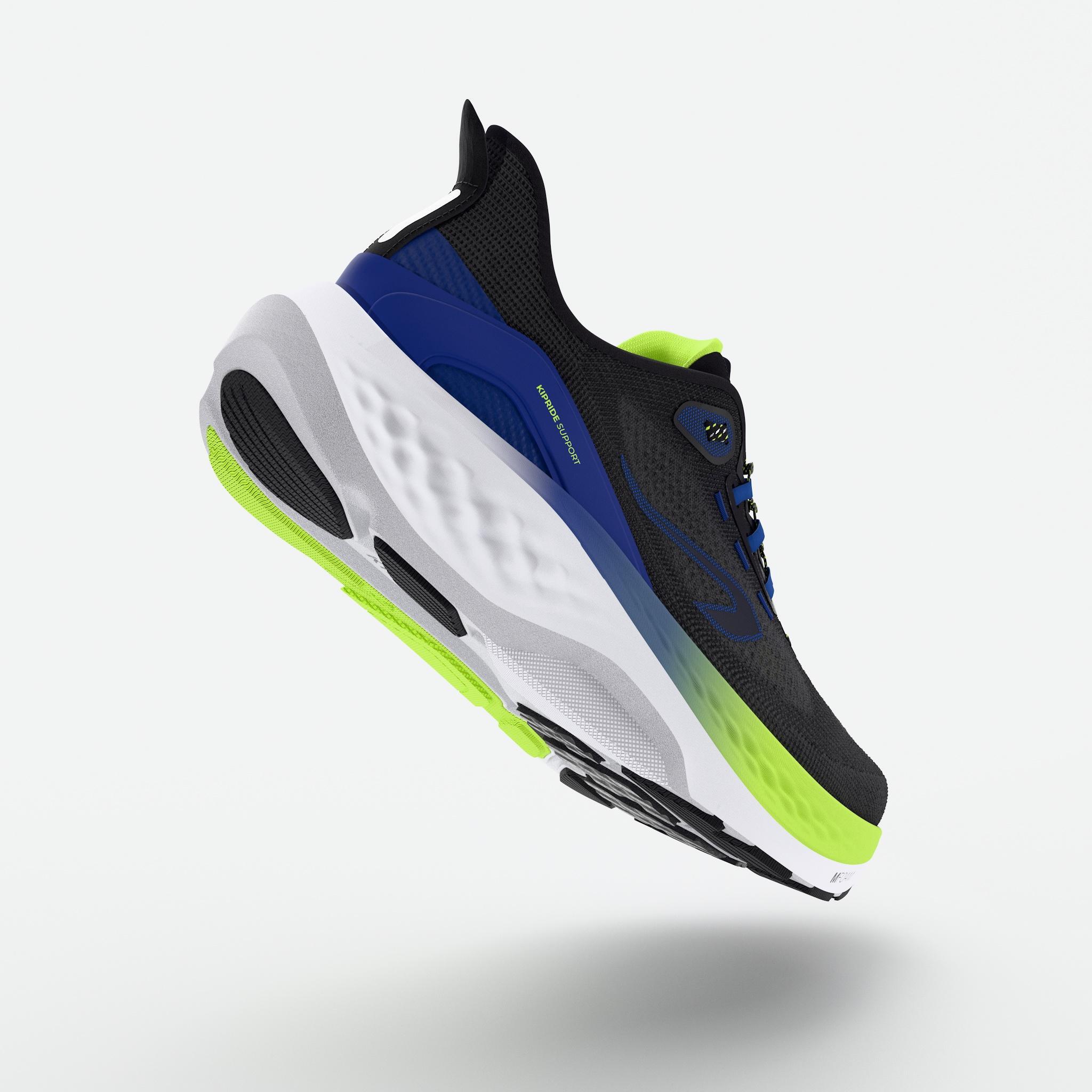 Scarpe running uomo KS 900 SUPPORT nero-blu-giallo 3/7