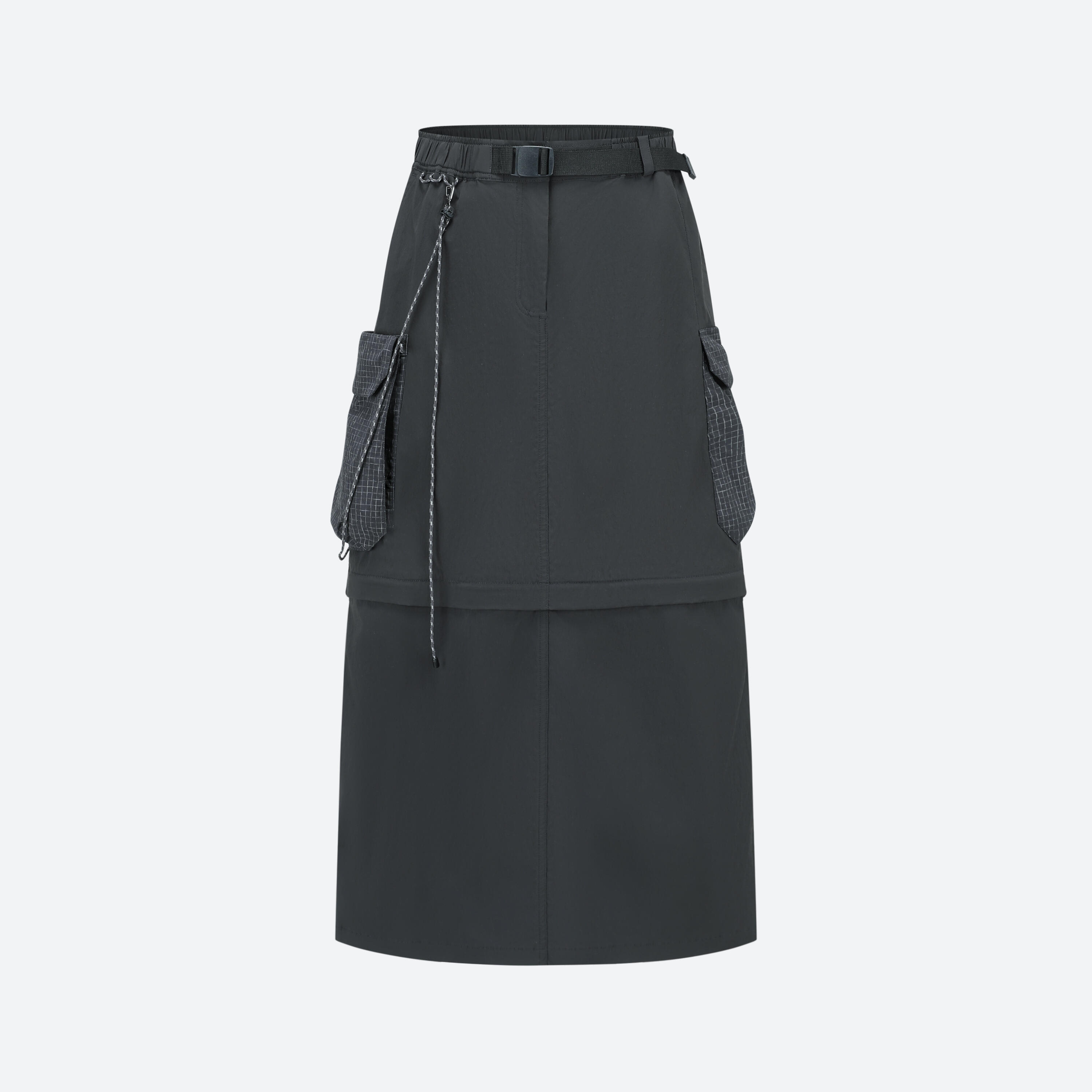 SKIRT NH900 ZIP OFF W carbon grey