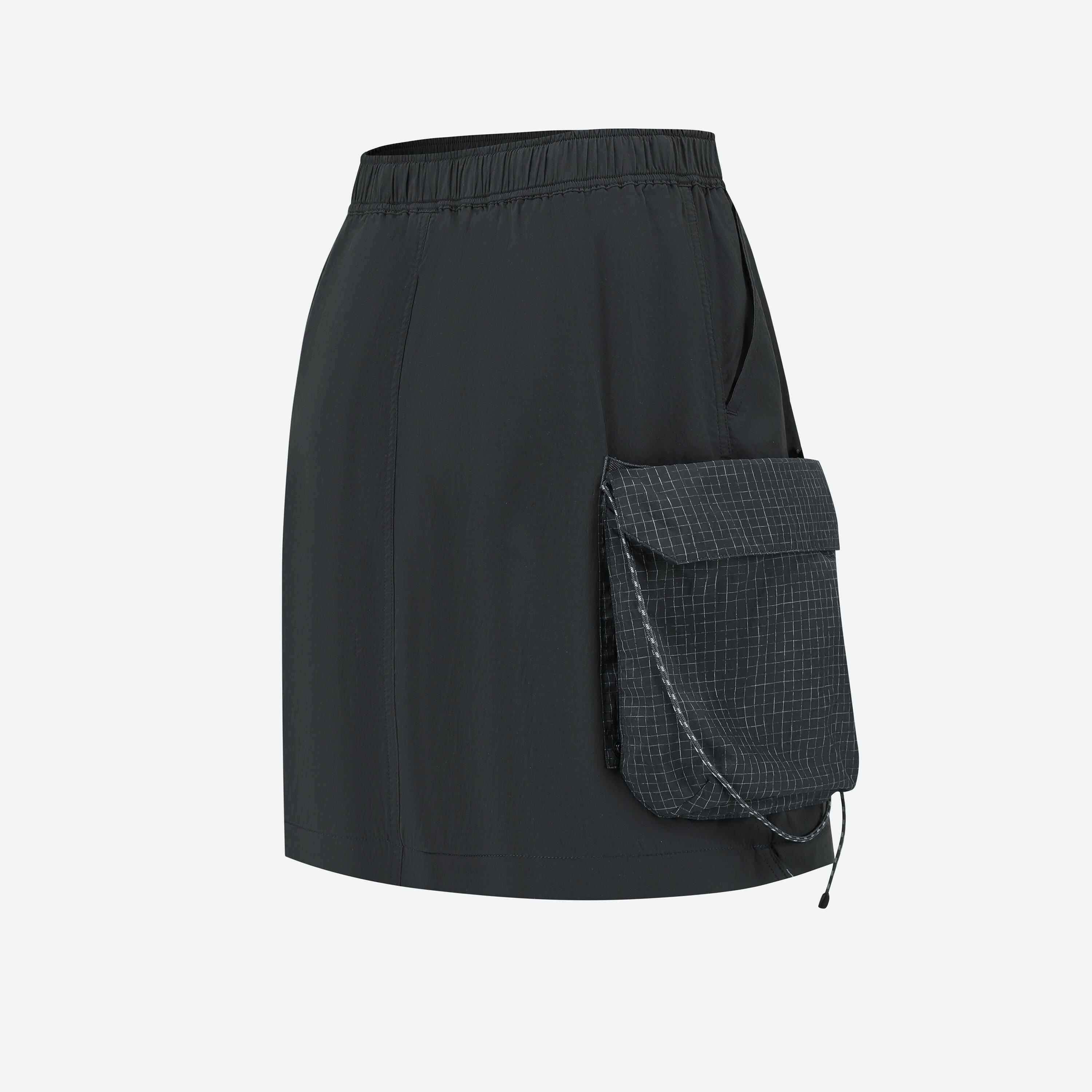 Women's Hiking Skirt Zip Off NH900 - Carbon Grey