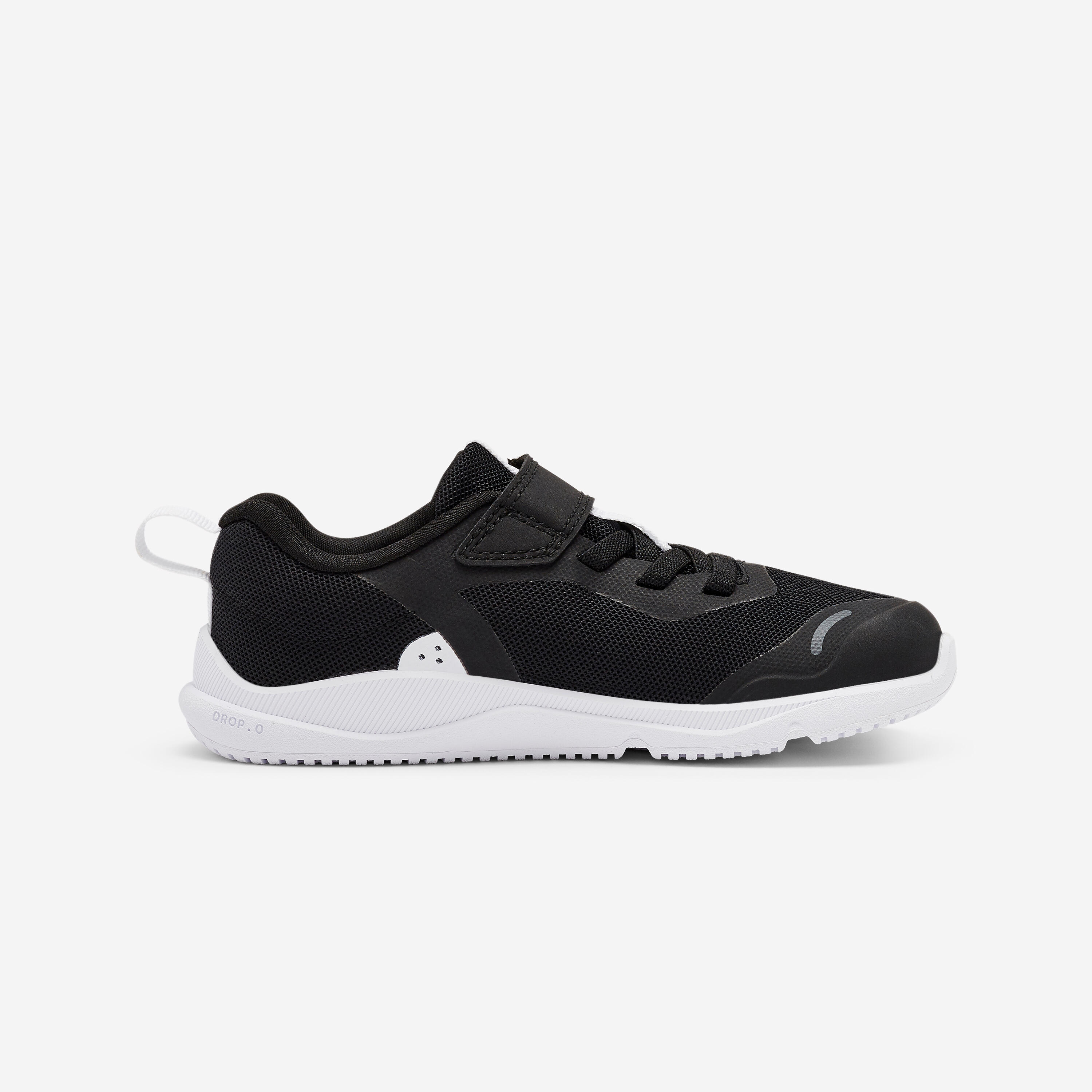 Blotevoetensportschoenen voor kinderen zwart/wit 5/9