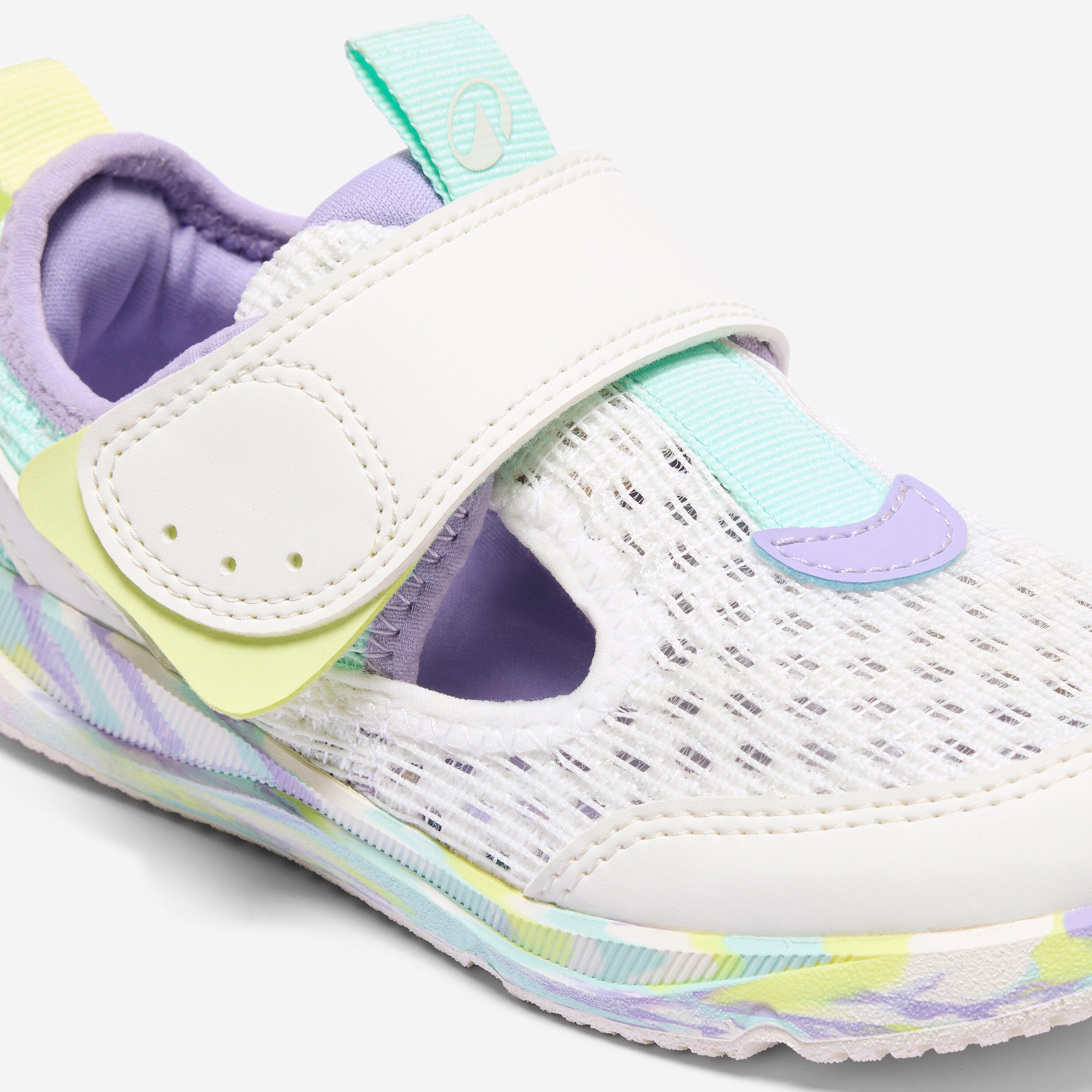 Chaussures enfant Barefoot, blanc, violet et vert 3/13