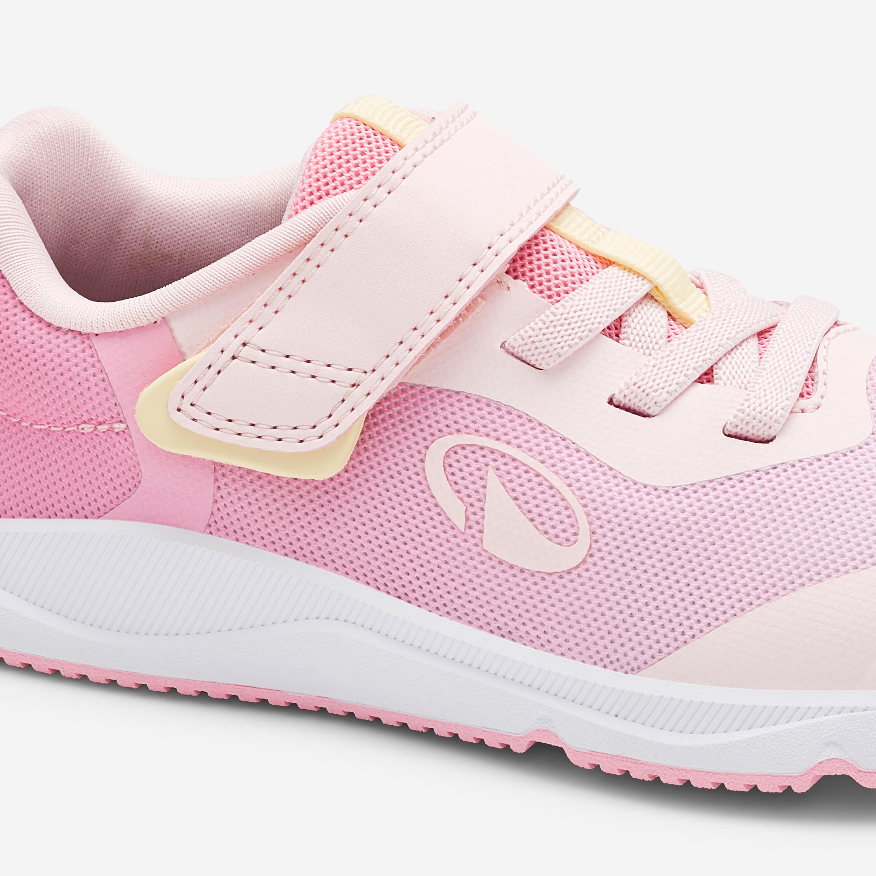 Scarpe da ginnastica bambino barefoot rosa-giallo 3/8