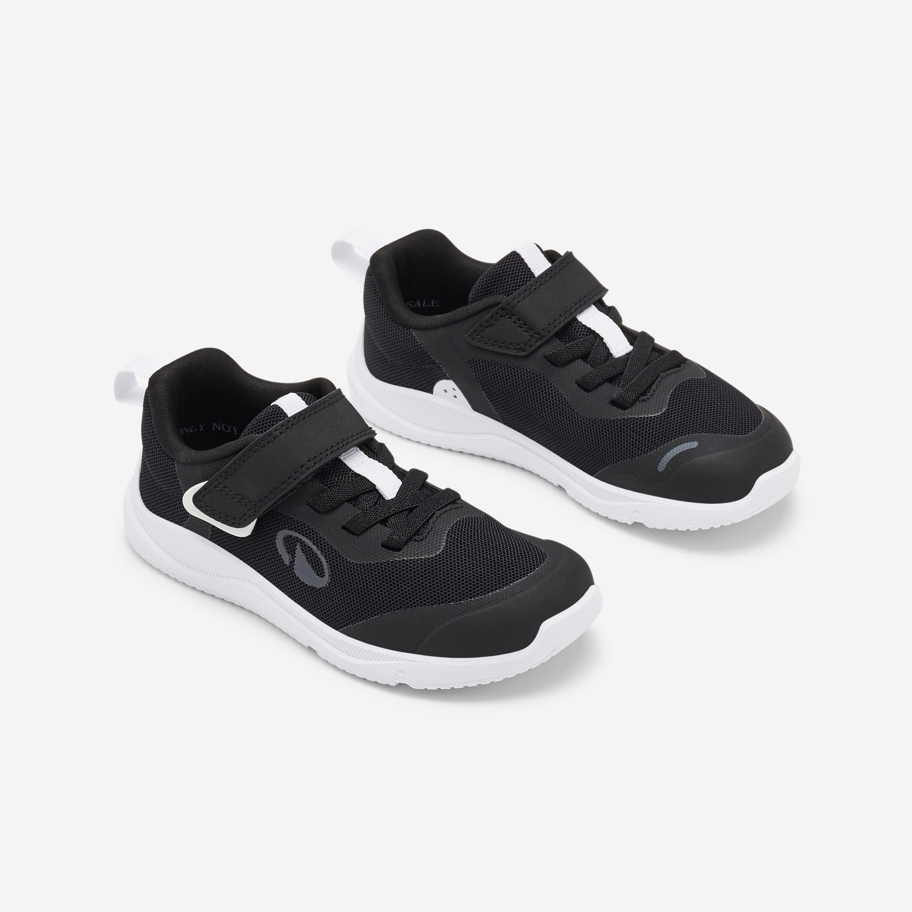 Blotevoetensportschoenen voor kinderen zwart/wit 2/9