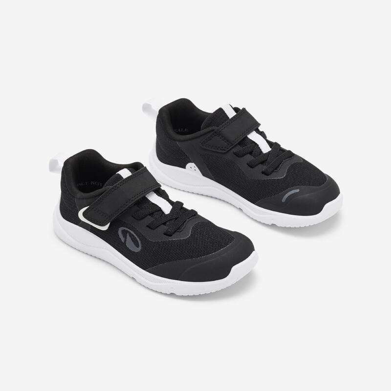 Încălțăminte Barefoot cu bandă cu arici, respirantă, Stepper Sporty negru Copii