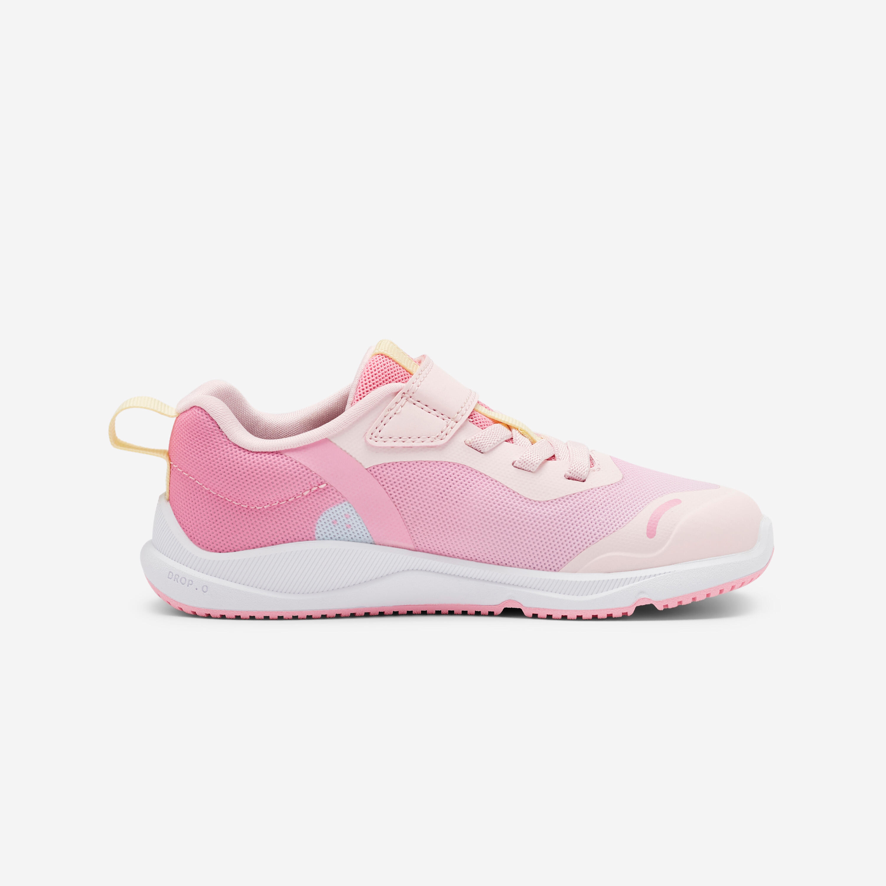 Scarpe da ginnastica bambino barefoot rosa-giallo 5/8