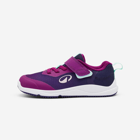 Chaussure de sport barefoot enfant, violet et vert