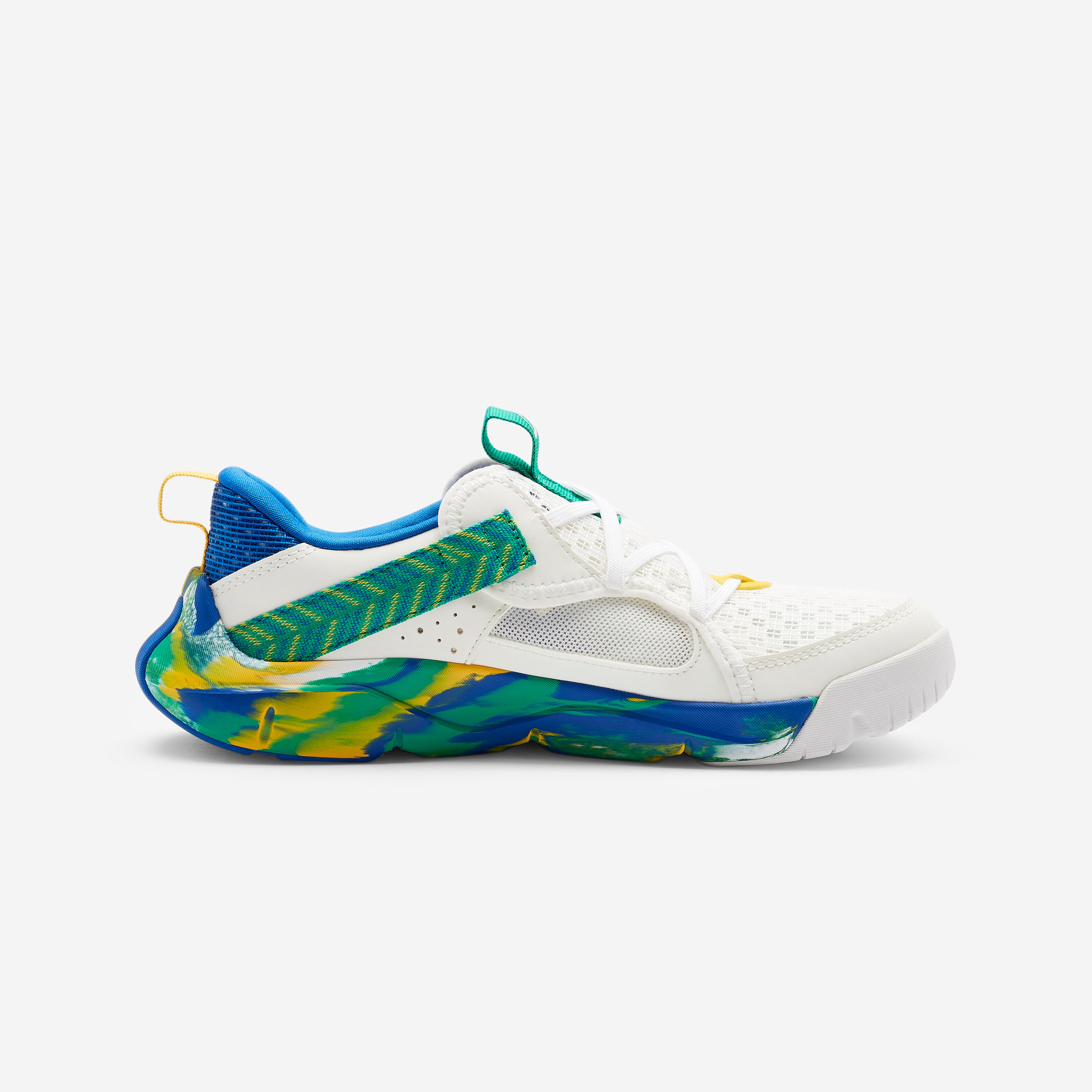 Chaussures multisport respirantes enfant mixte, Playful Summer vert et jaune 5/5
