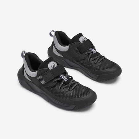Кросівки спортивні дитячі Playful Fast на липучках чорні/сірі