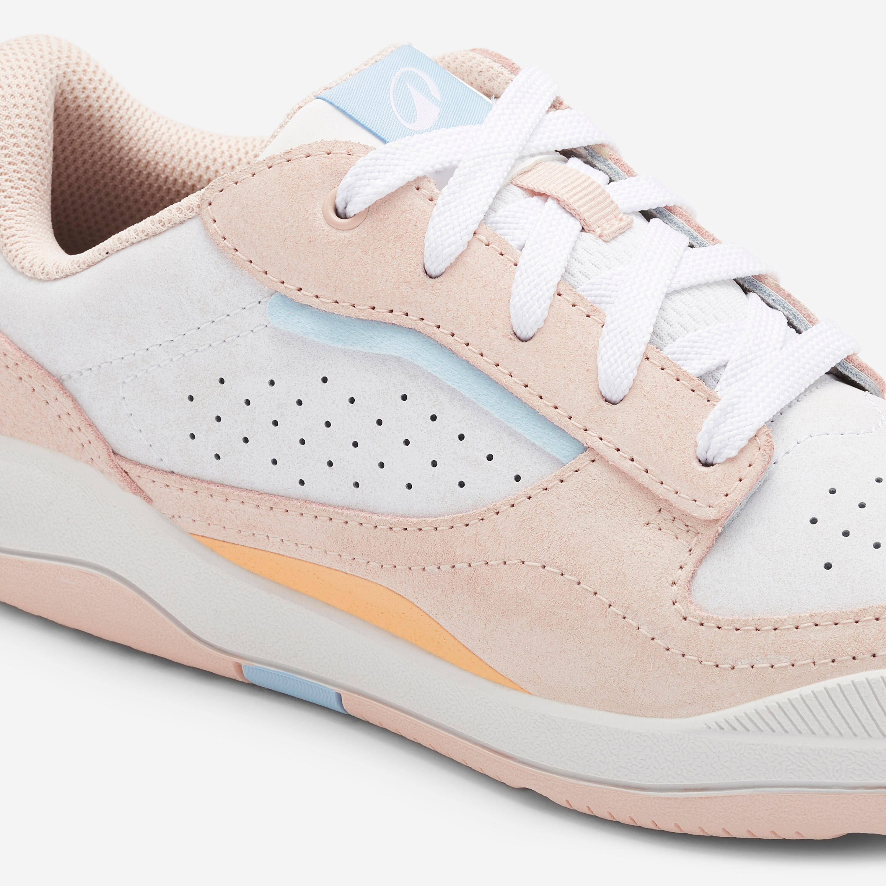 Chaussures de sport à lacets adhérentes enfant, Playventure city rose et orange 3/5