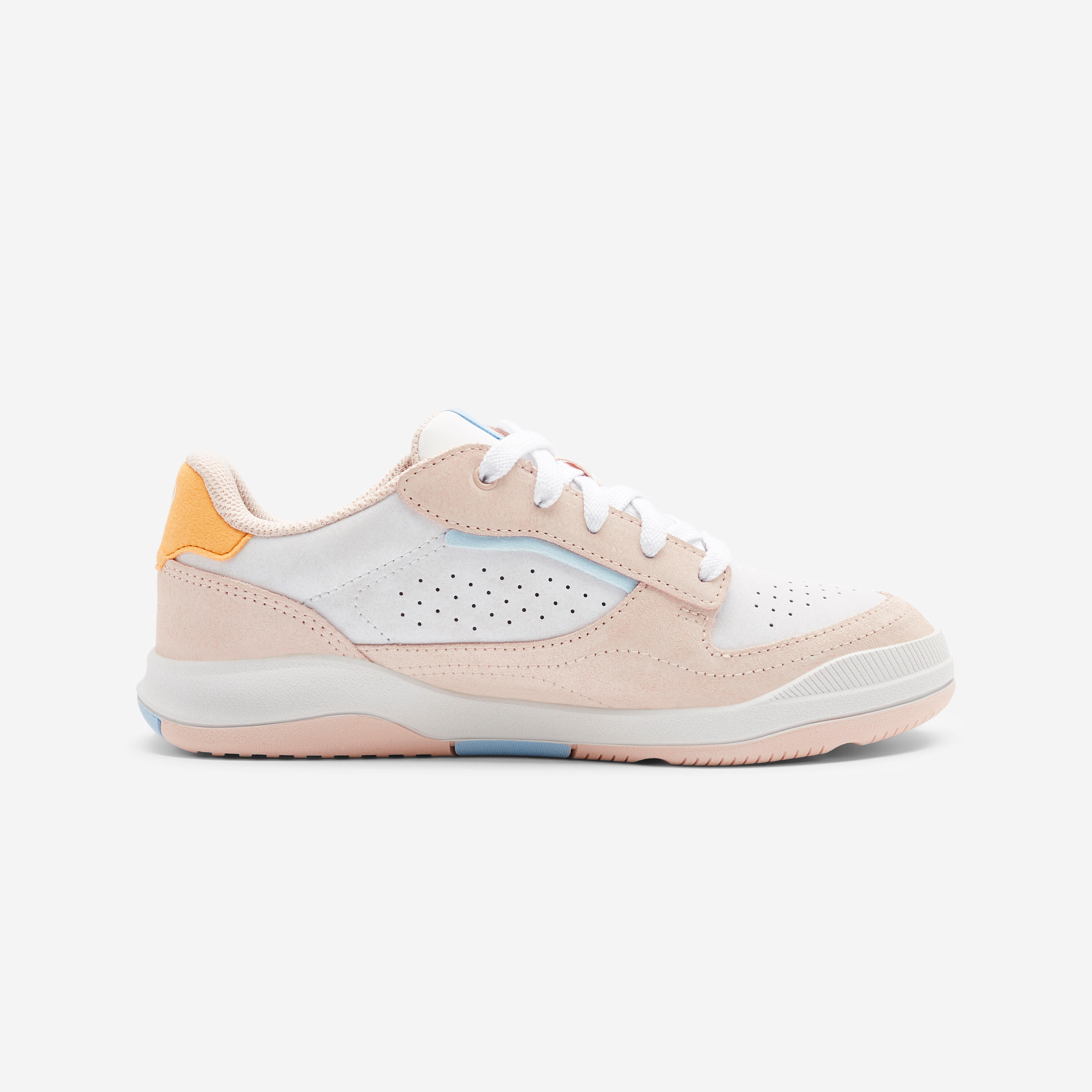 Chaussures de sport à lacets adhérentes enfant, Playventure city rose et orange 5/5