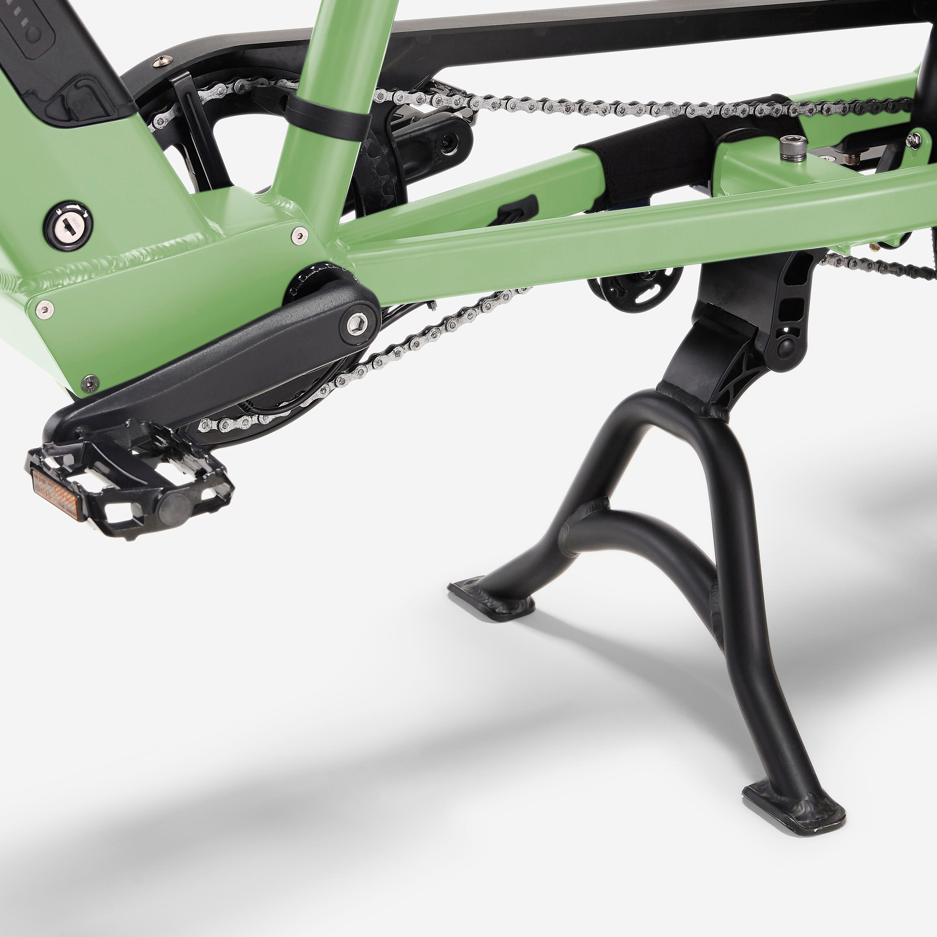Bicicleta de Carga Elétrica Longtail E-THREE 500 Verde Pastel 11/19