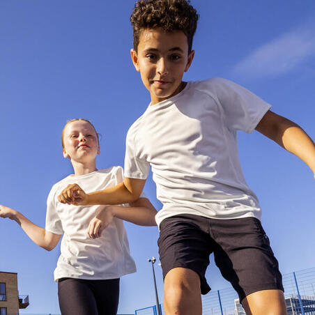 Футболка спортивна дитяча для дівчат/хлопців біла