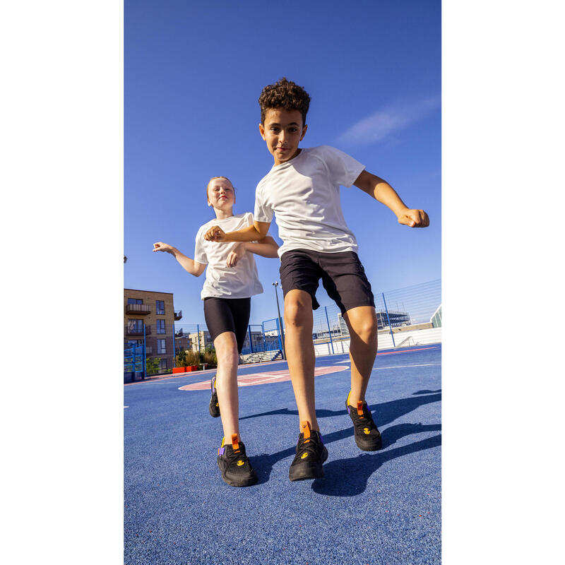 Șort opac pentru sport Negru Fete