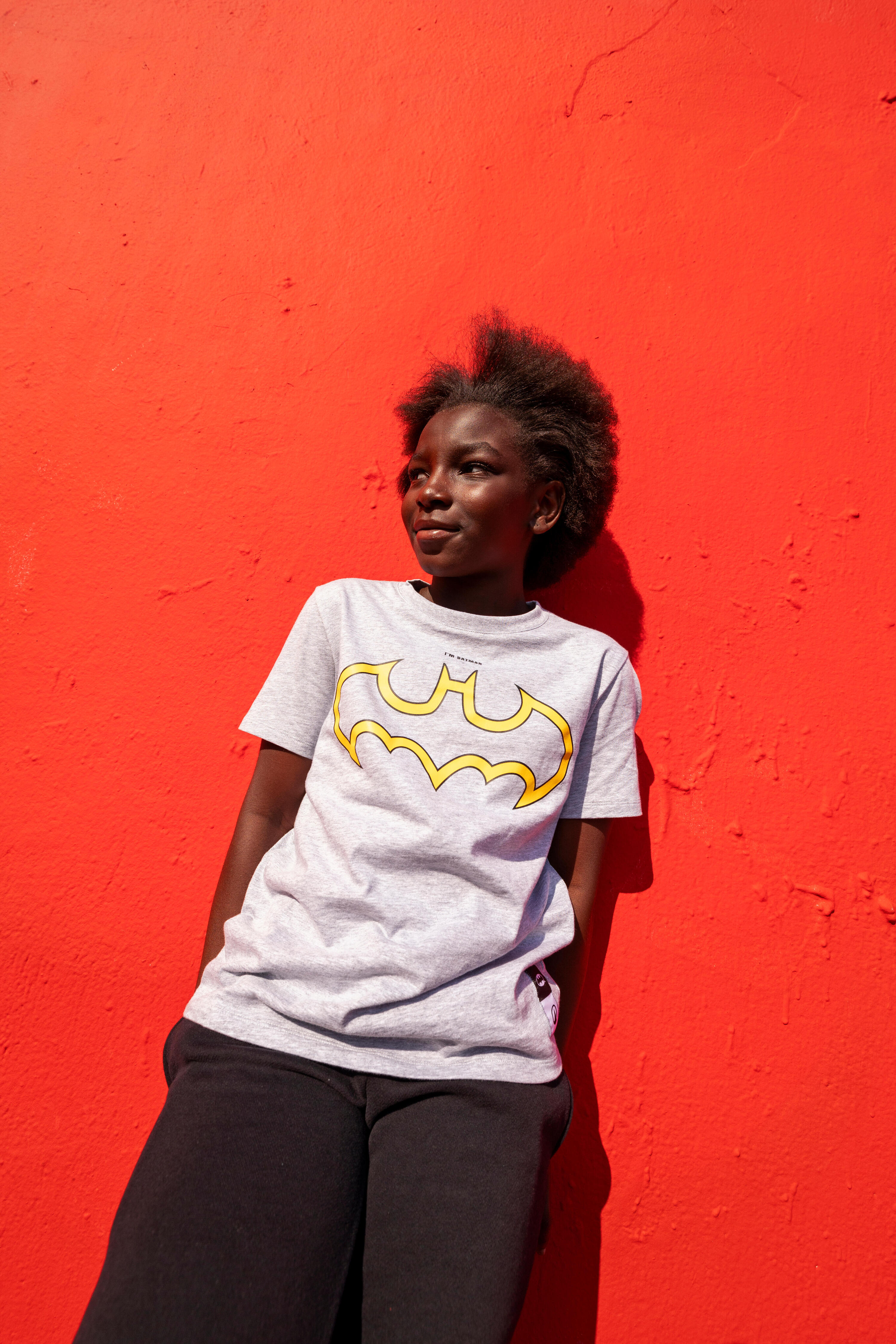 Tee-shirt Batman enfant, gris 10/11