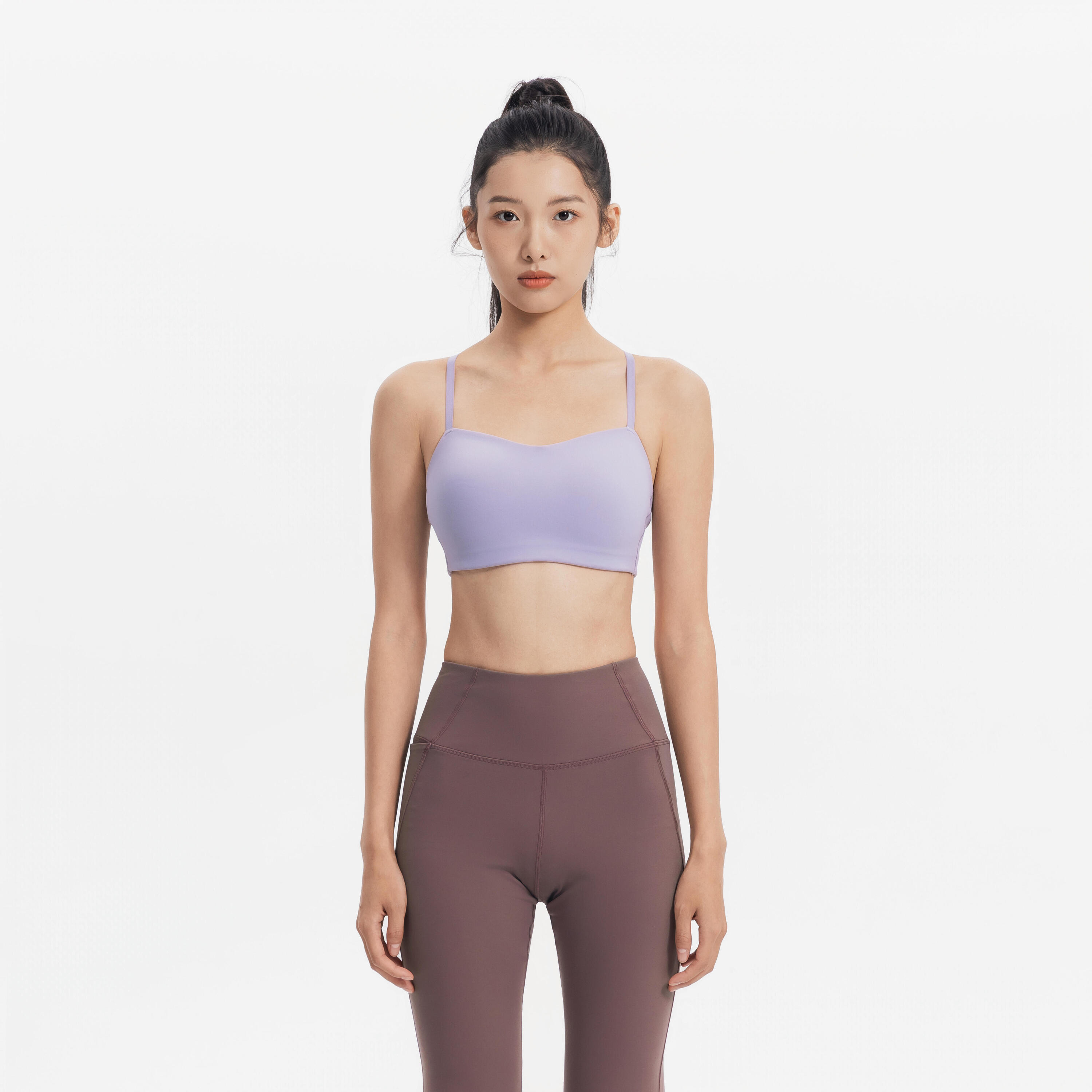 Women’s Soft Strappy Light Support Sports Bra 2/8