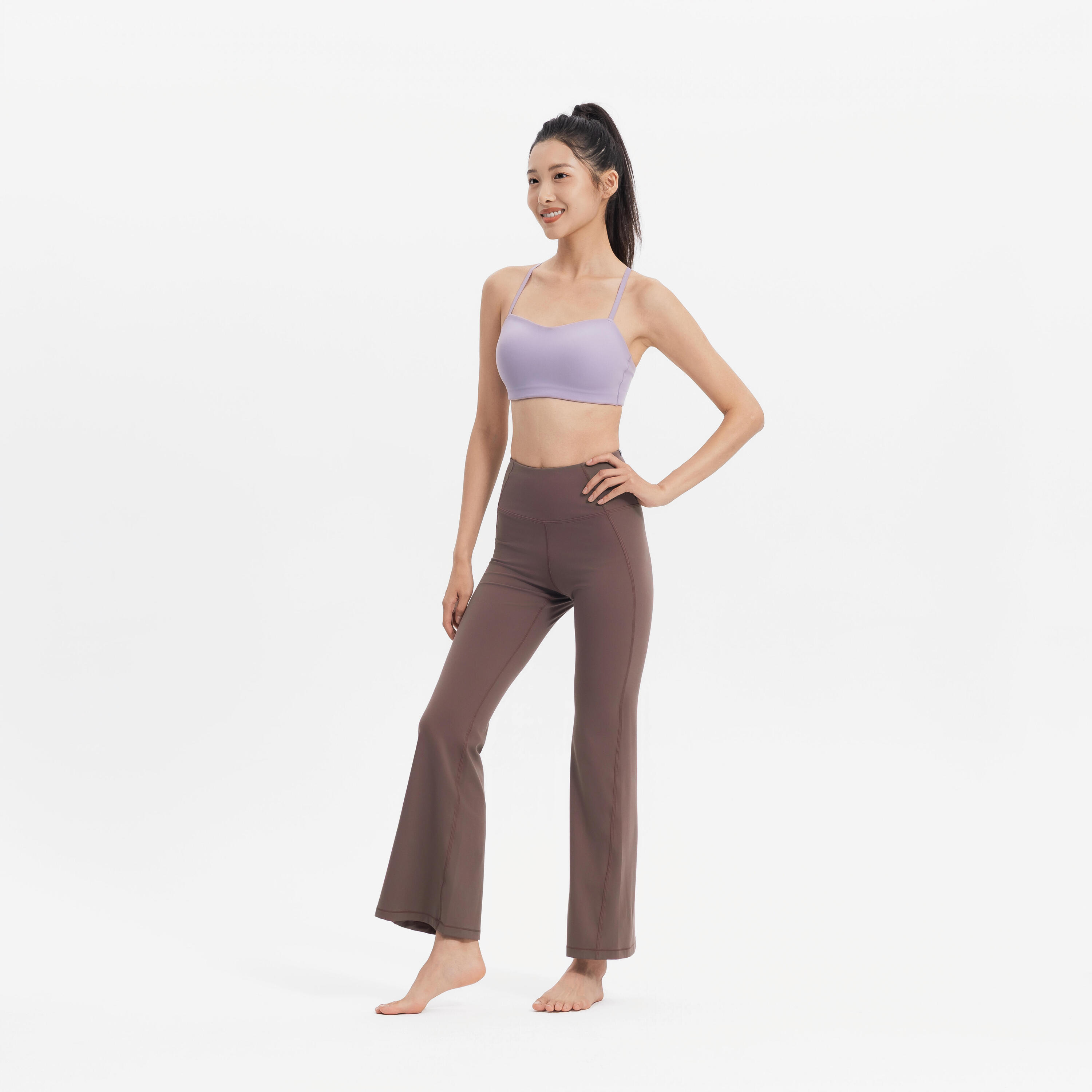 Women’s Soft Strappy Light Support Sports Bra 7/8
