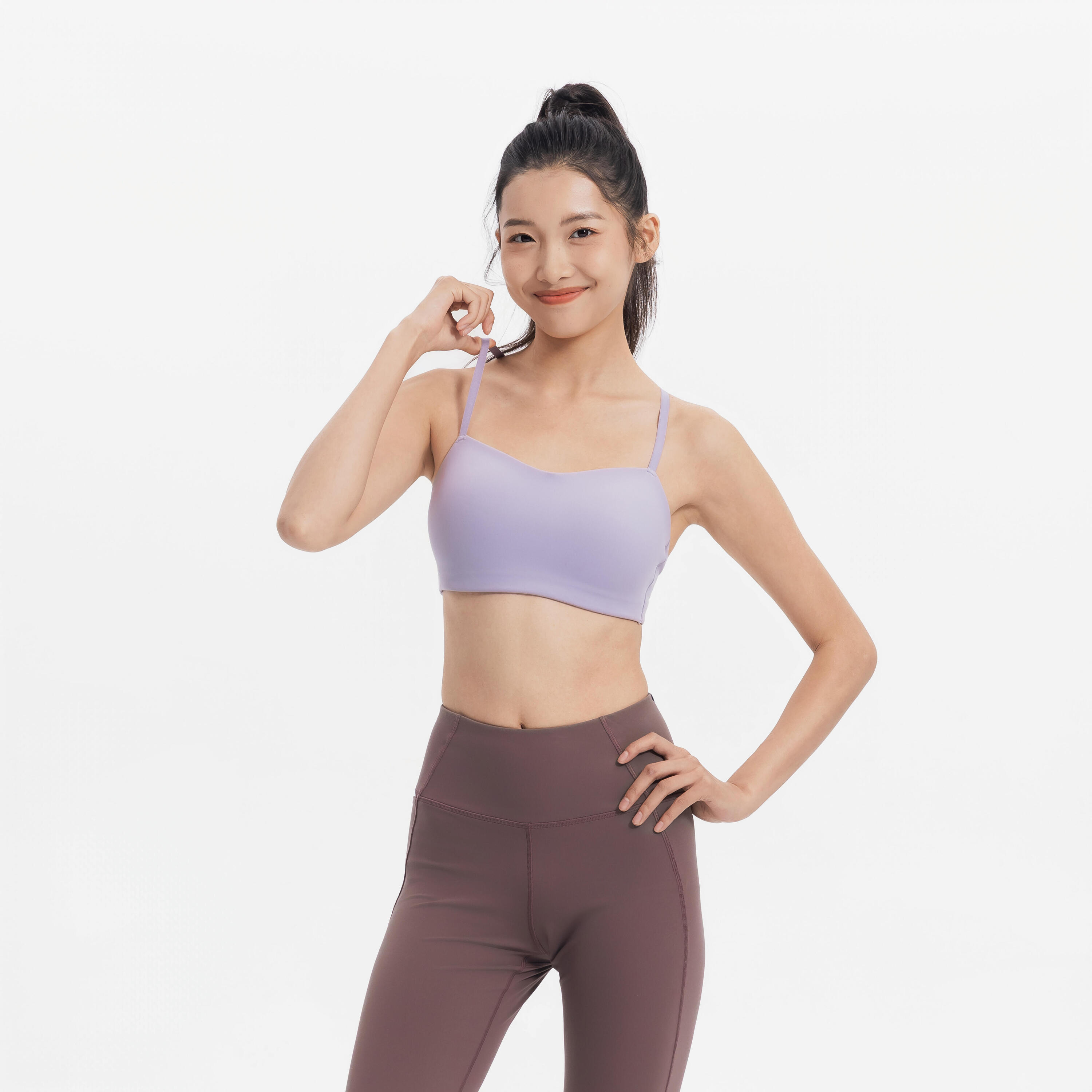 Women’s Soft Strappy Light Support Sports Bra 5/8