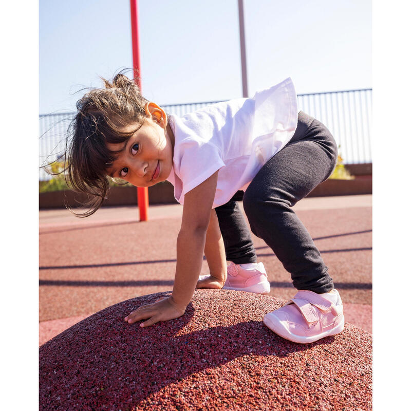 Încălțăminte Barefoot ușoară bebeluși, Crawler First roz